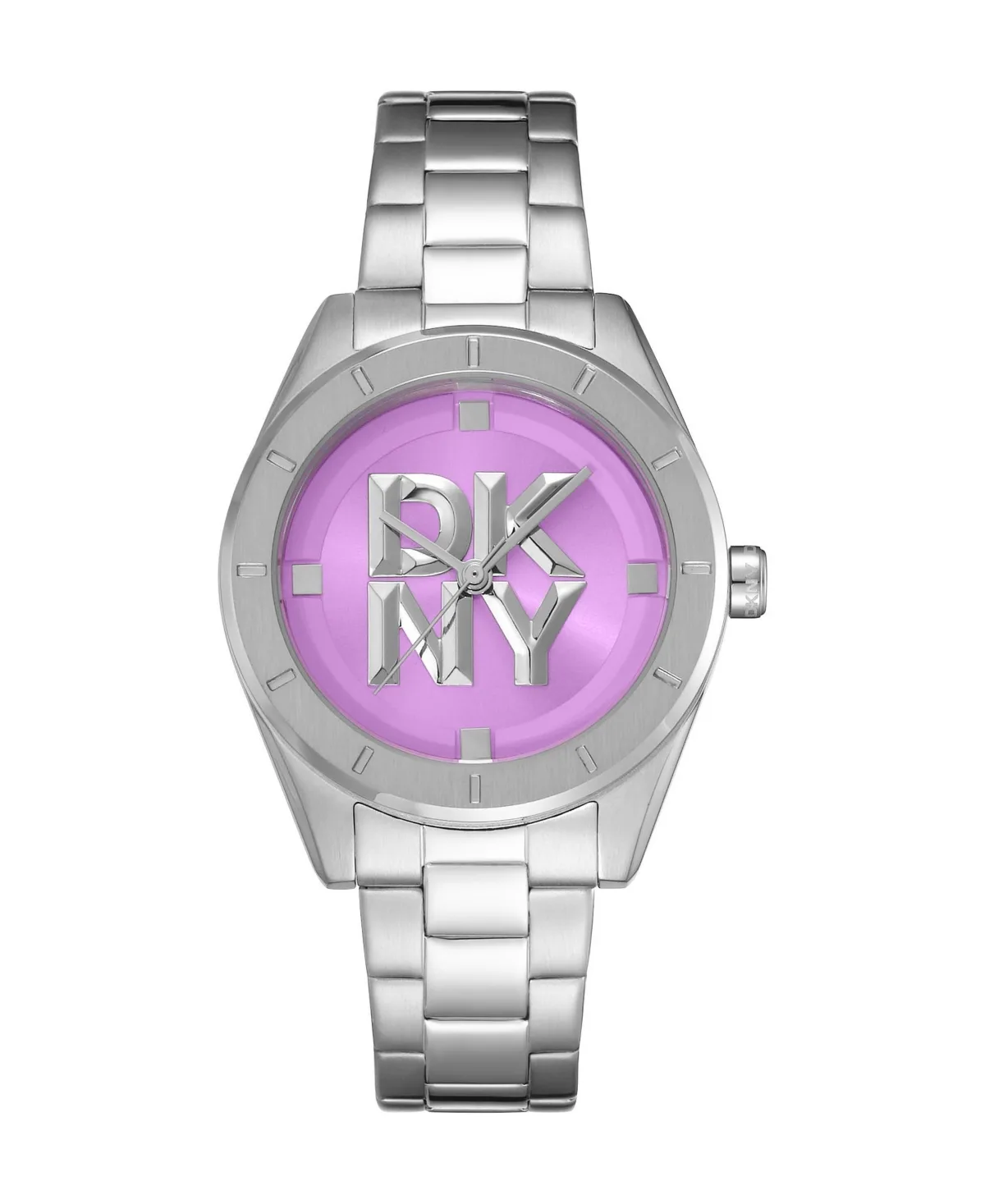 Quartz Logo Stainless Steel Bracelet Watch, 34 mm by DKNY