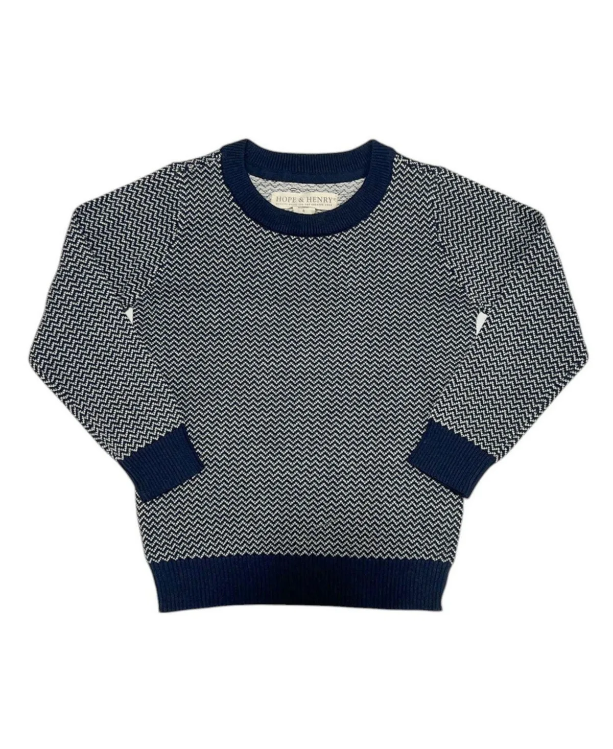 Organic Fine Gauge Crew Neck Sweater by Hope & Henry