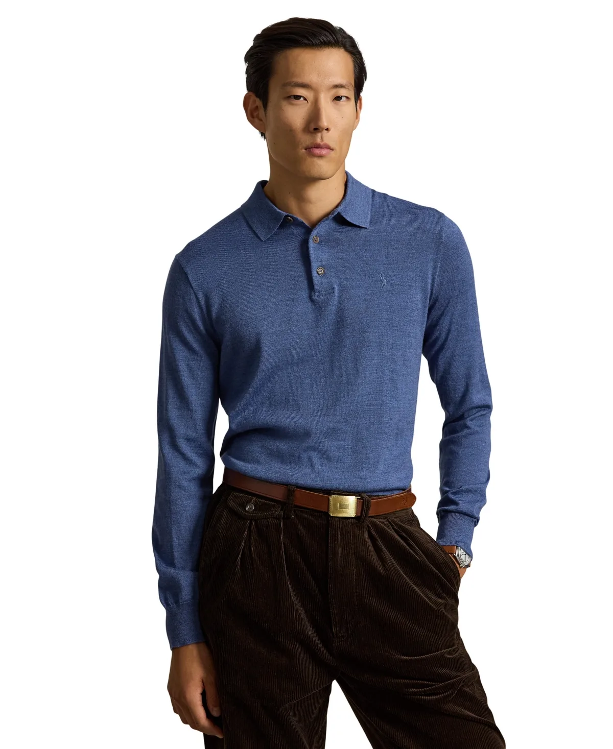 Wool Polo-Collar Sweater by Polo Ralph Lauren