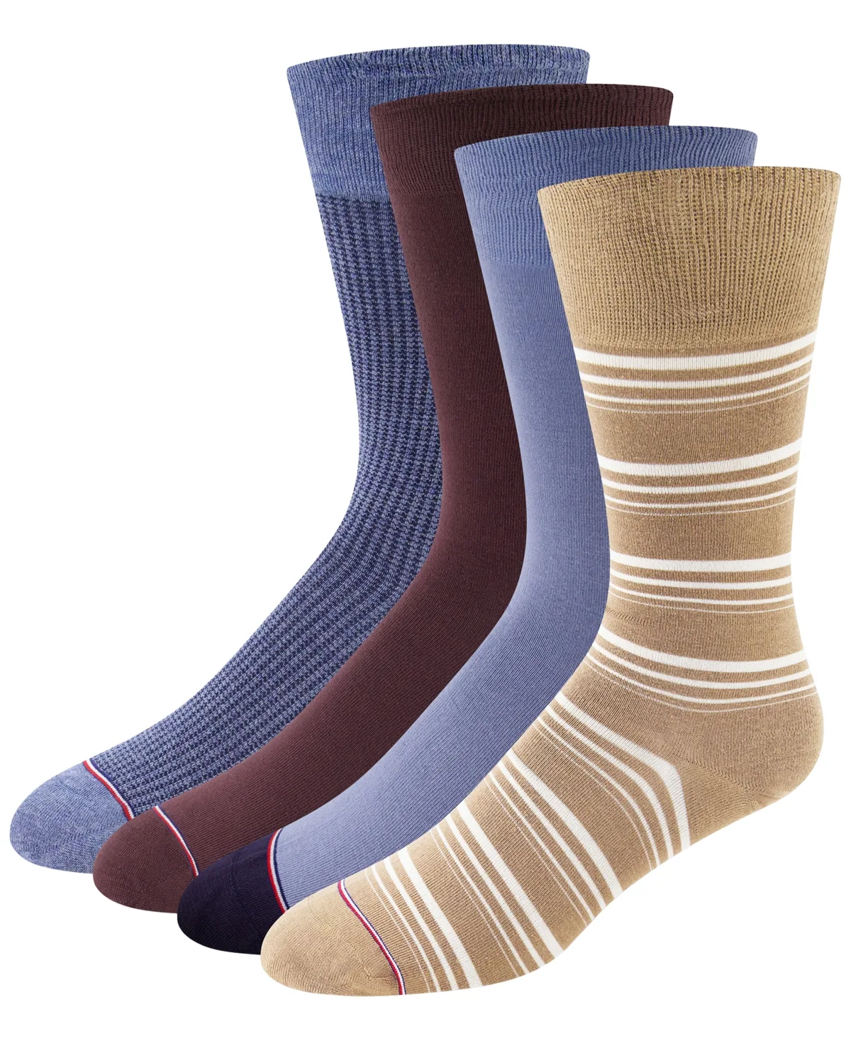 Dress Rayon-Blend Crew Socks, 4-Pack by Tommy Hilfiger