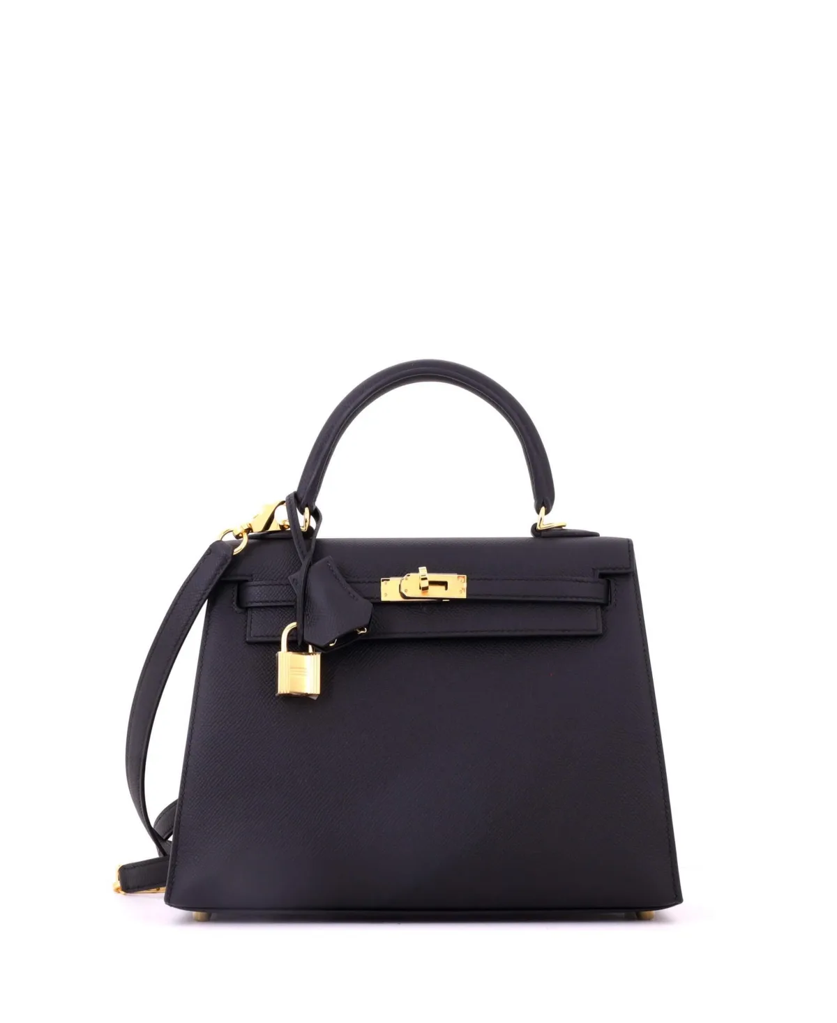 Pre-Owned Hermes Kelly 25 Handbag Epsom with Gold Hardware