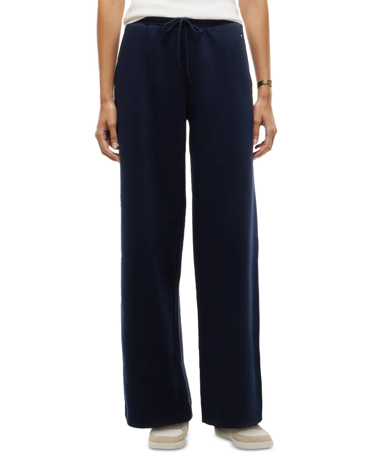 Marina Straight-Leg Mid-Rise Drawstring Sweatpants