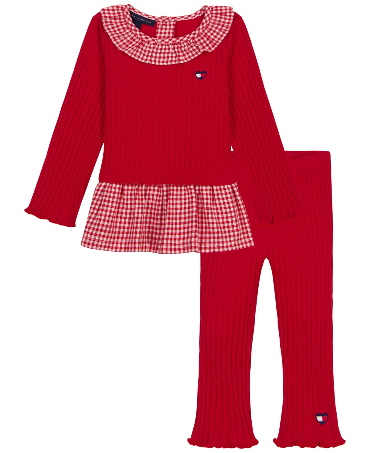 Long-Sleeve Gingham Tunic and Leggings, 2-Piece Set by Tommy Hilfiger