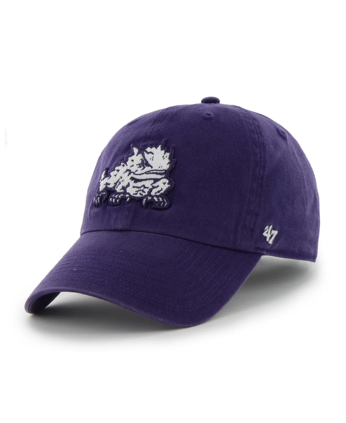 TCU Horned Frogs Low Crown Adjustable Baseball Cap by 47 Brand