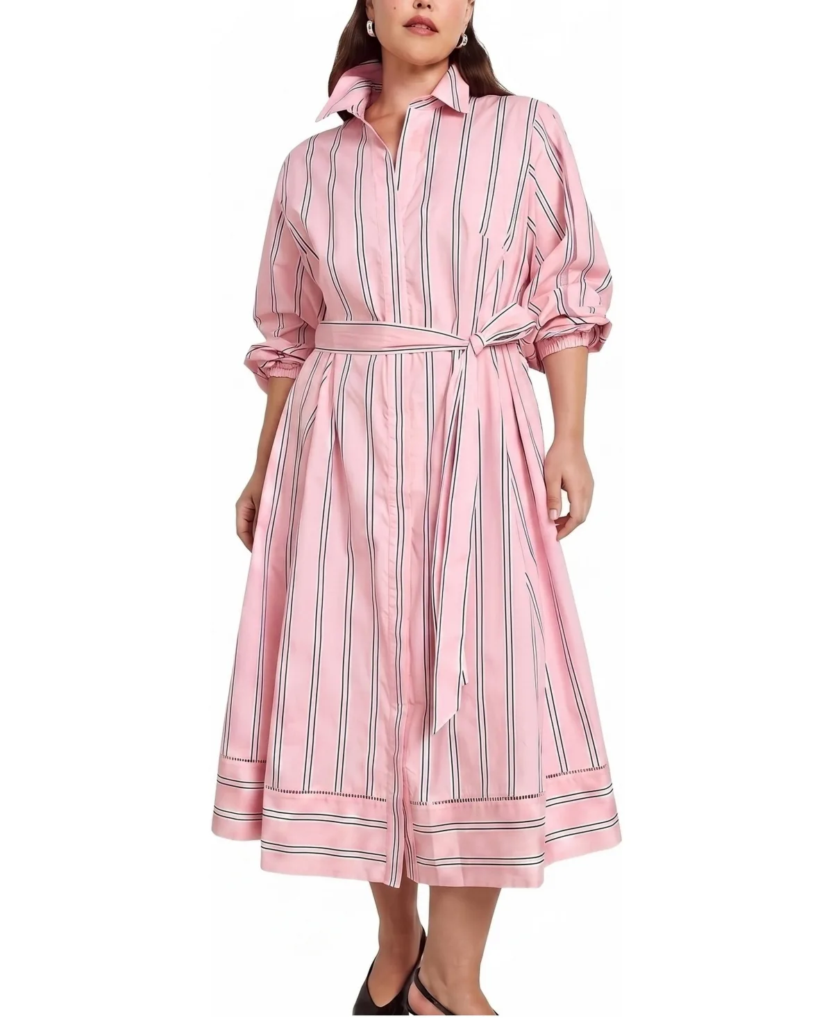 Yuli Stretch Poplin Shirtdress