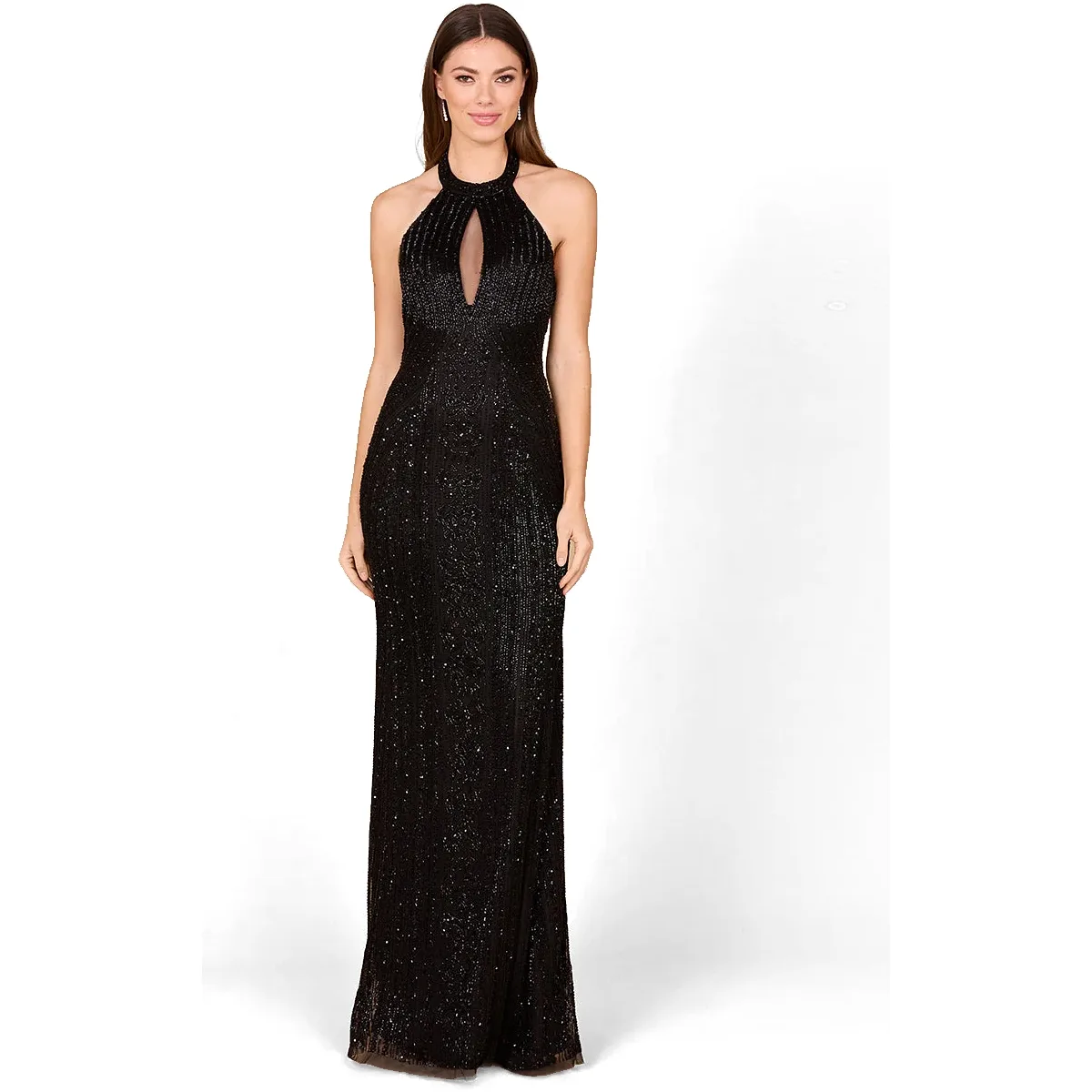 Halter Neck Dress with Keyhole by Lara