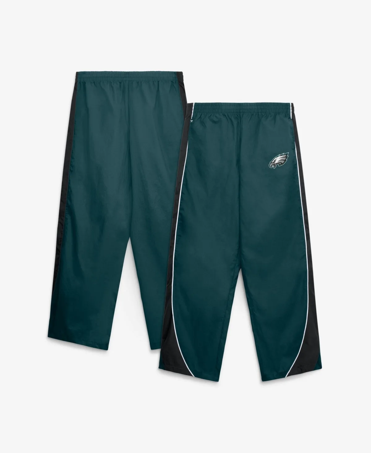 Philadelphia Eagles Team First Backwards Lateral Wide-Leg Nylon Pants by Fanatics