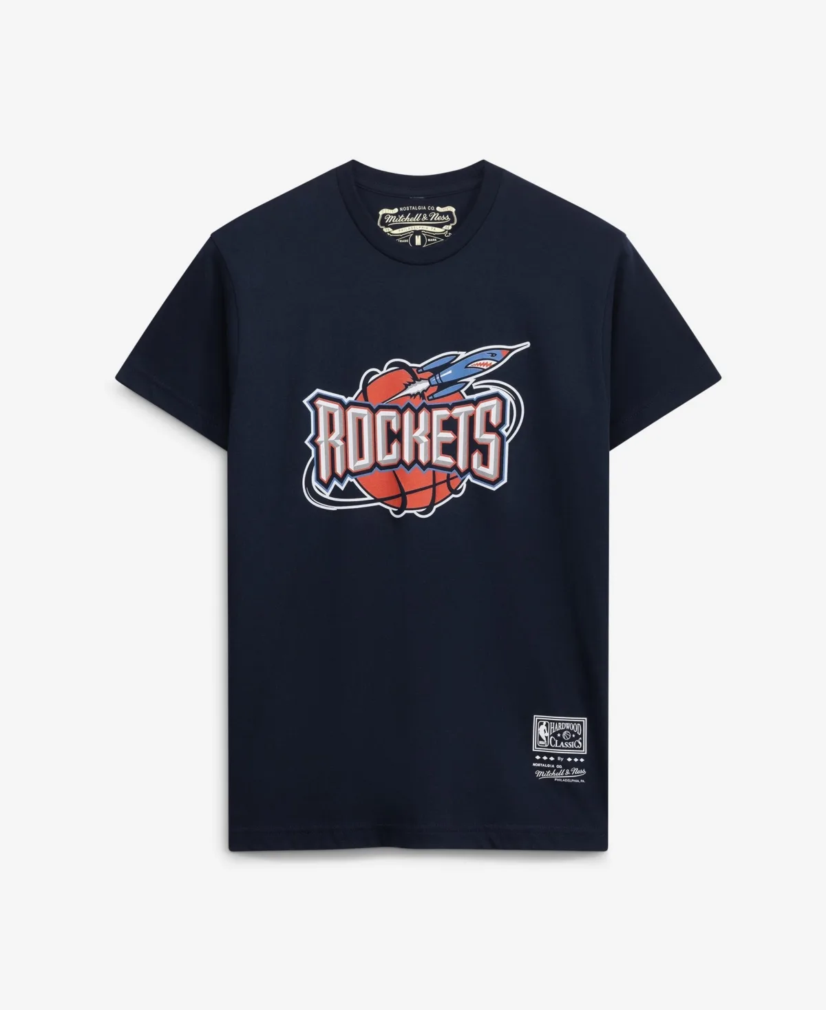 Houston Rockets Hardwood Classics Screen Print T-Shirt by Mitchell & Ness