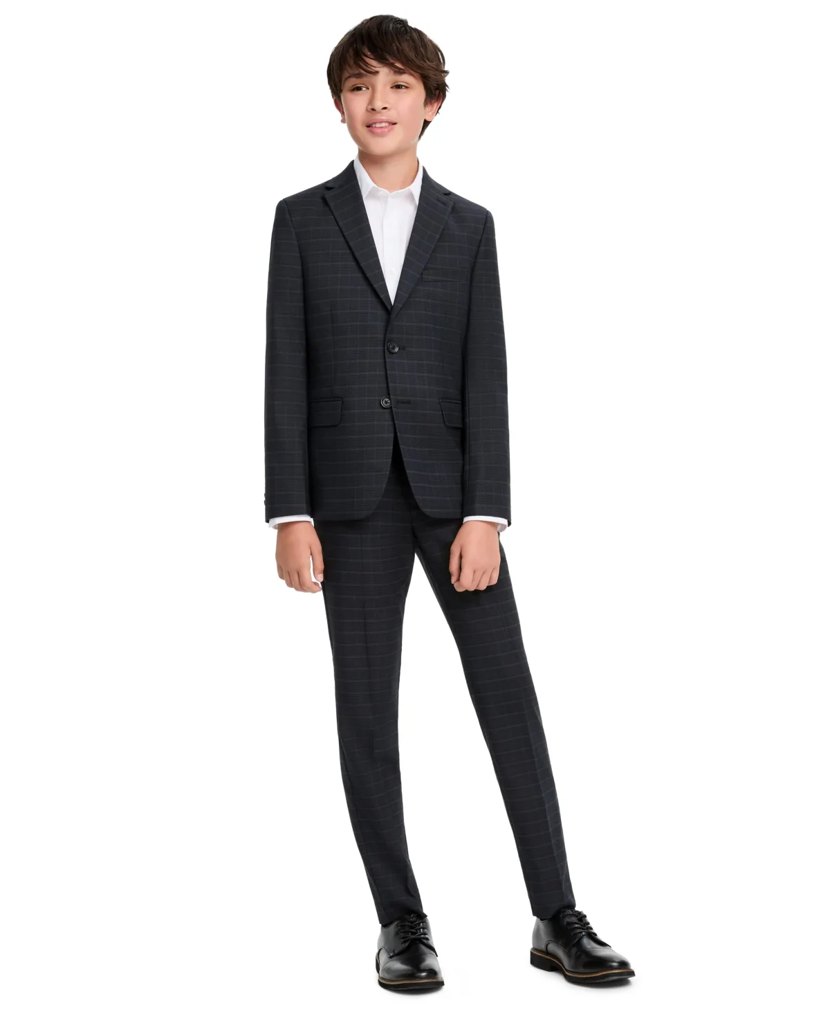 Window Slim Windowpane Plaid Blazer and Dress Pants, 2-Piece Set by Kenneth Cole