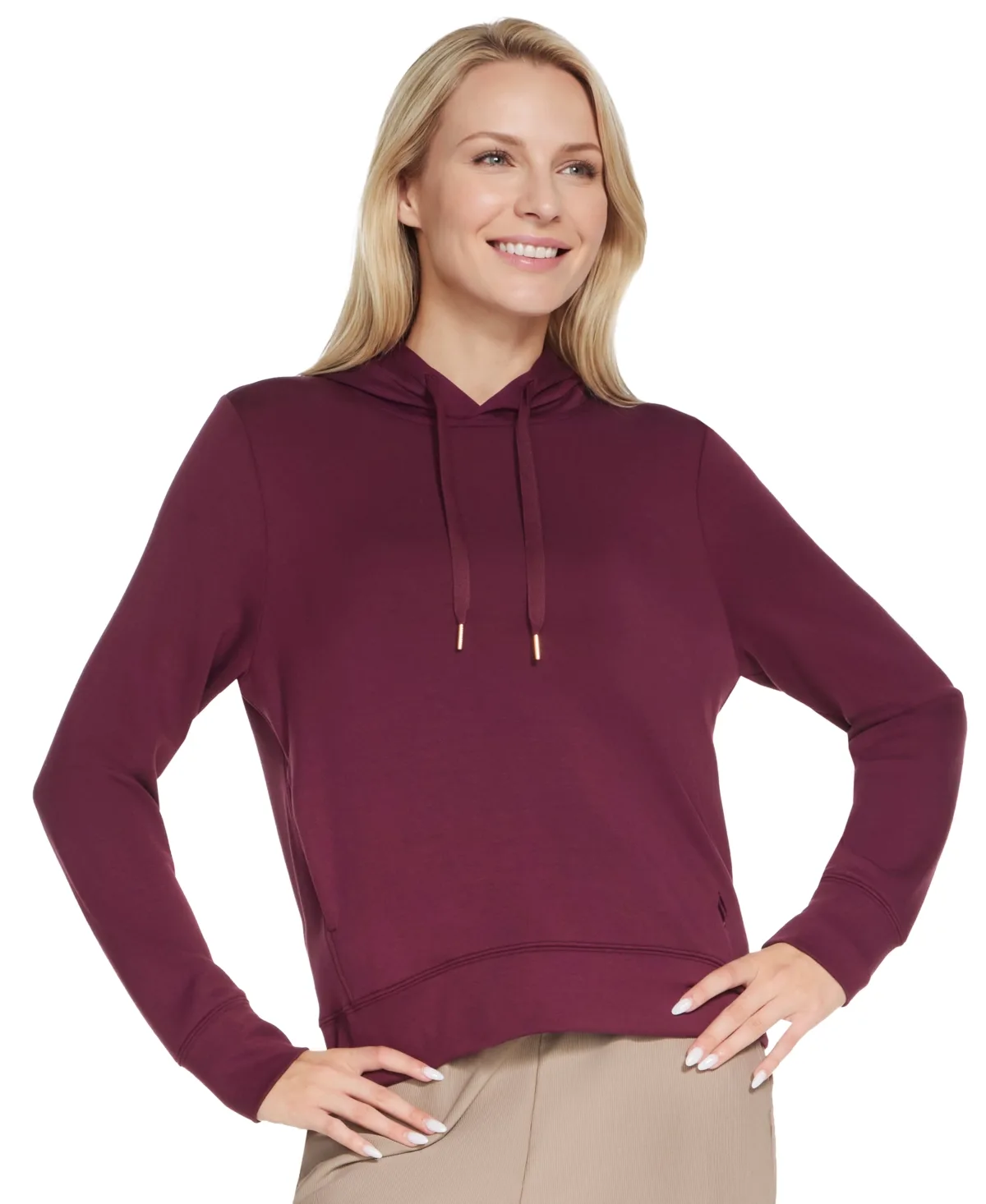 Elevate Double-Knit Hoodie with Hand Pockets