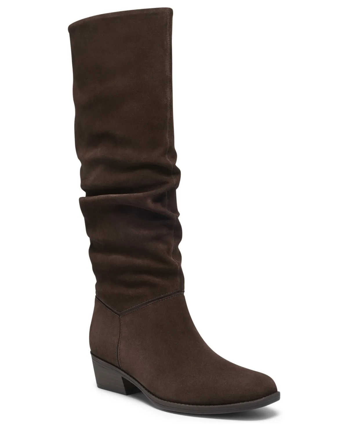 Danyelle Rose Knee High Square-Toe Suede Boots by Clarks