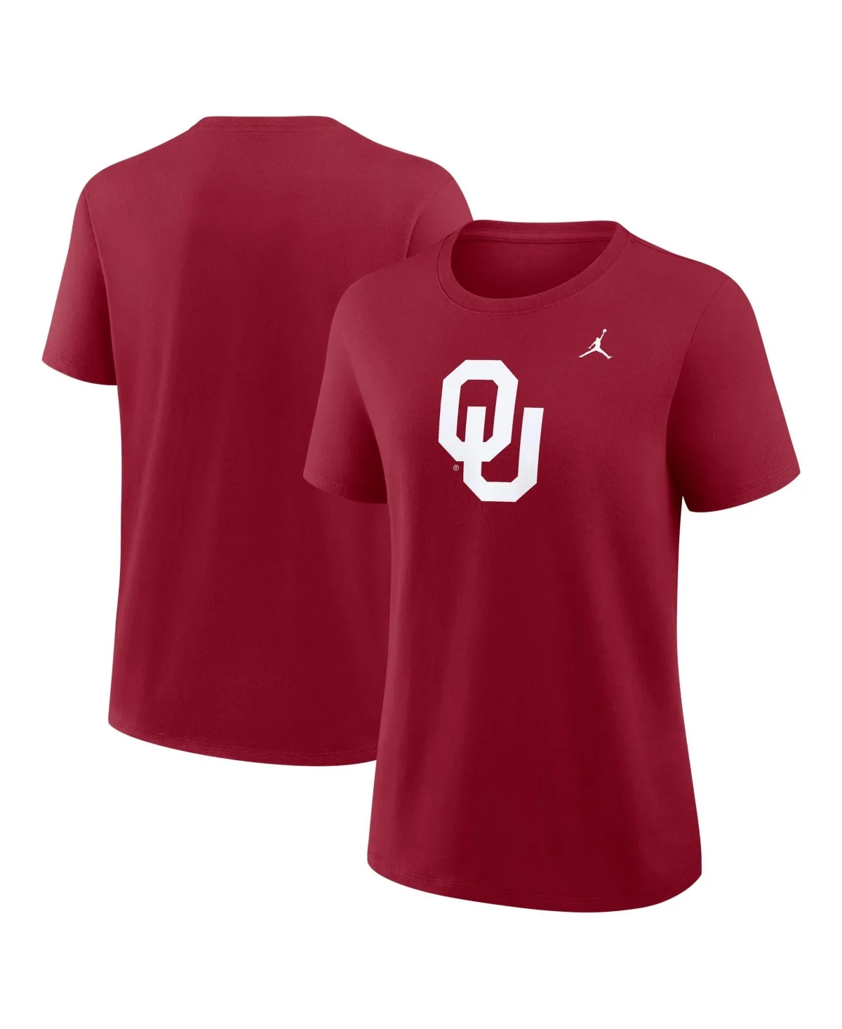 Oklahoma Sooners Crewneck Cotton T-Shirt by Jordan