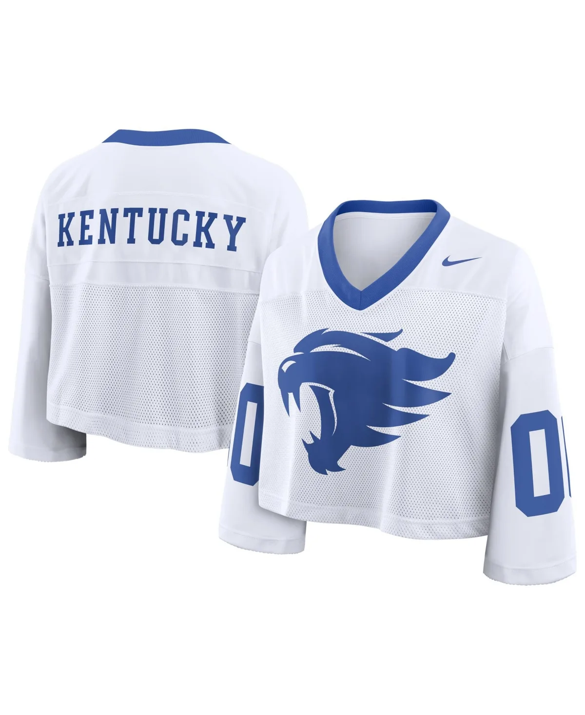 Kentucky Wildcats Cropped V-Neck Jersey