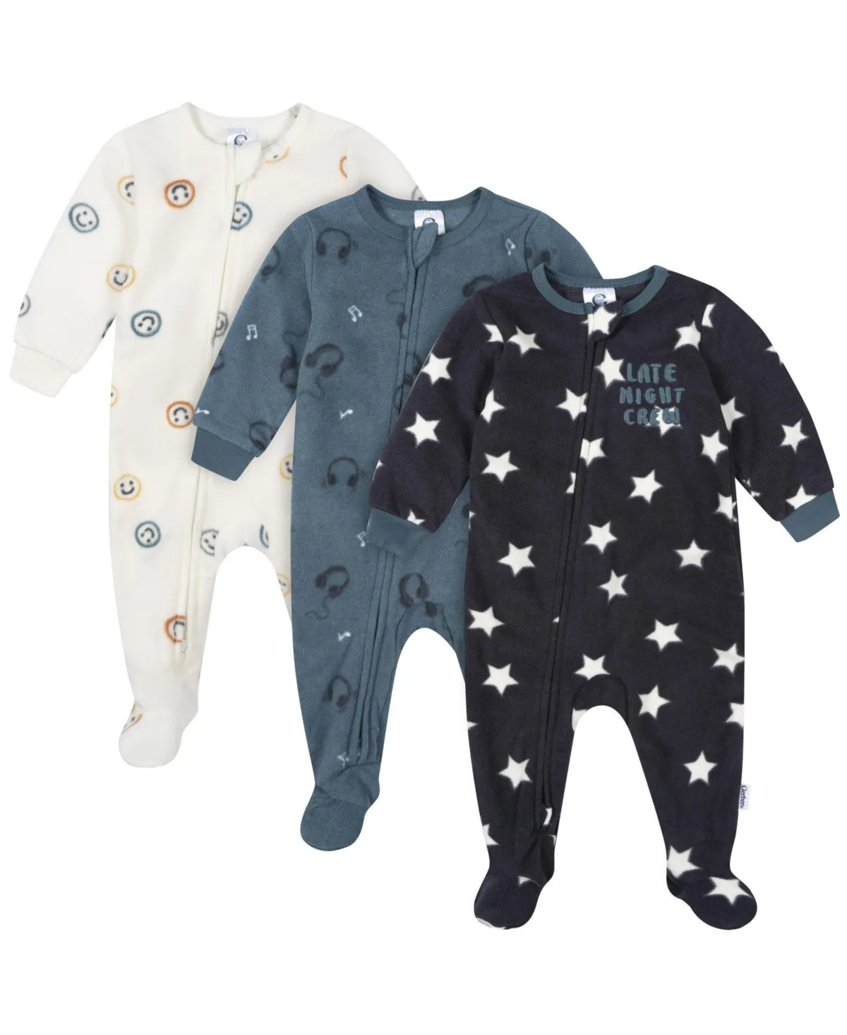 3-Pack Footless Fleece Pajamas by Gerber