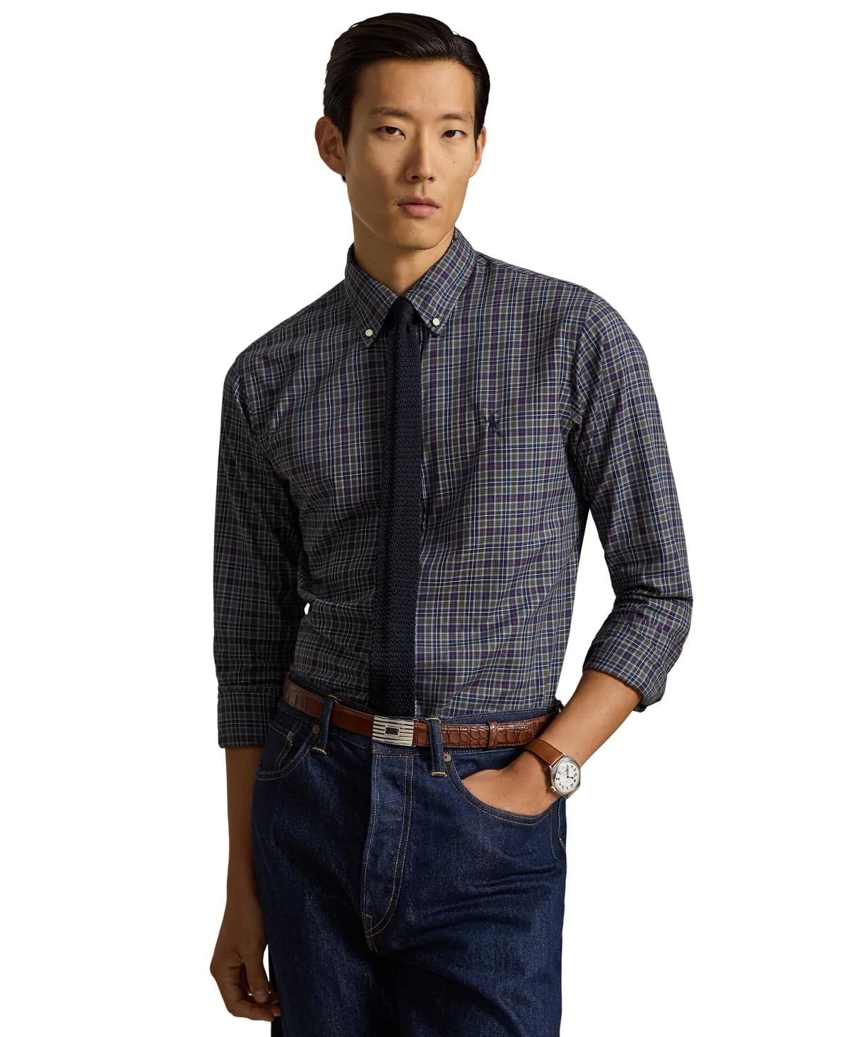 Classic-Fit Plaid Twill Shirt by Polo Ralph Lauren