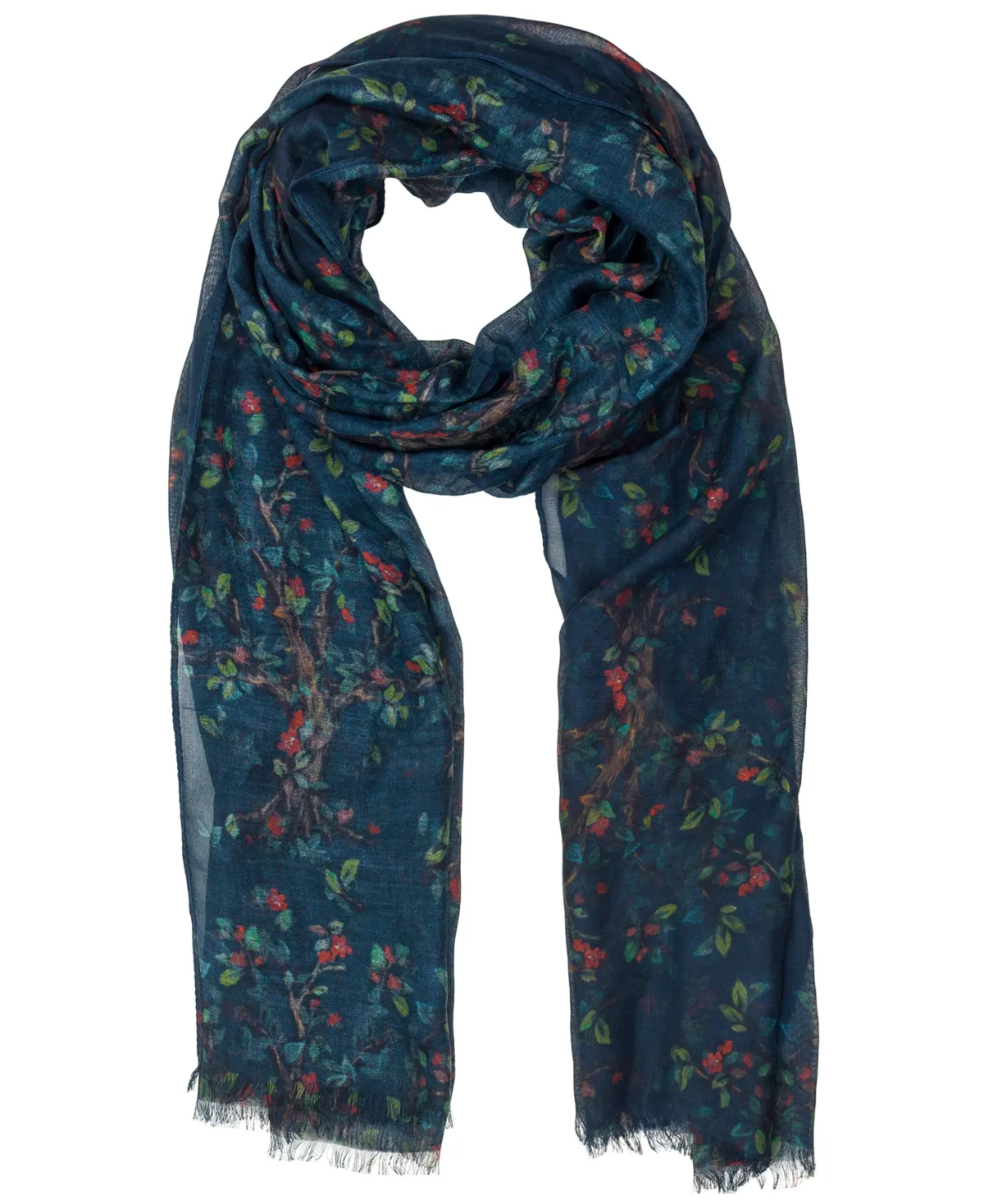 Vintage Print Scarf - Tree of Life