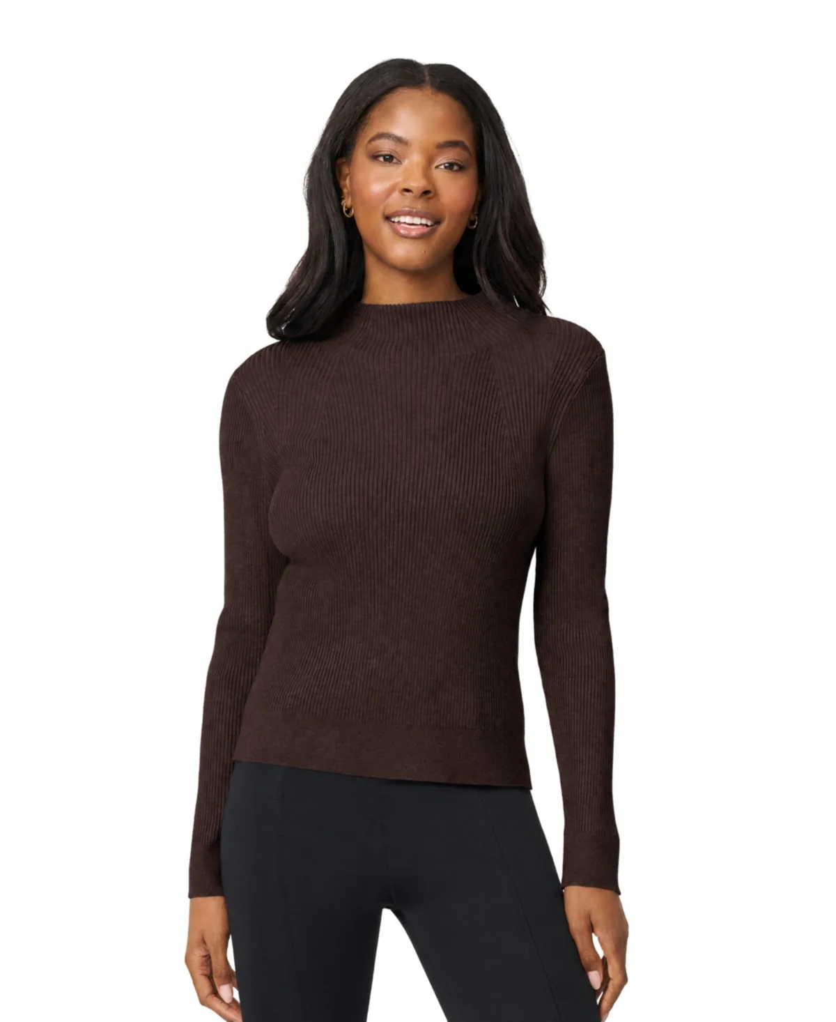 Mock-Neck Rib-Knit Sweater by PAIGE