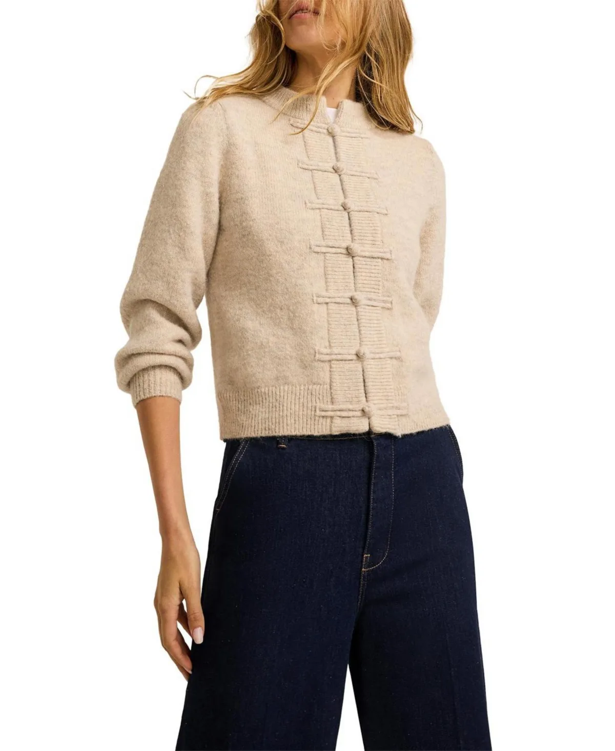 Wool Blend Military Cardigan by Mint Velvet