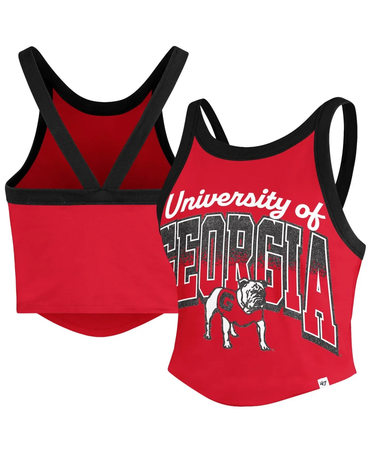 Georgia Bulldogs Shimmer Shadow Sporty Tank Top by 47 Brand
