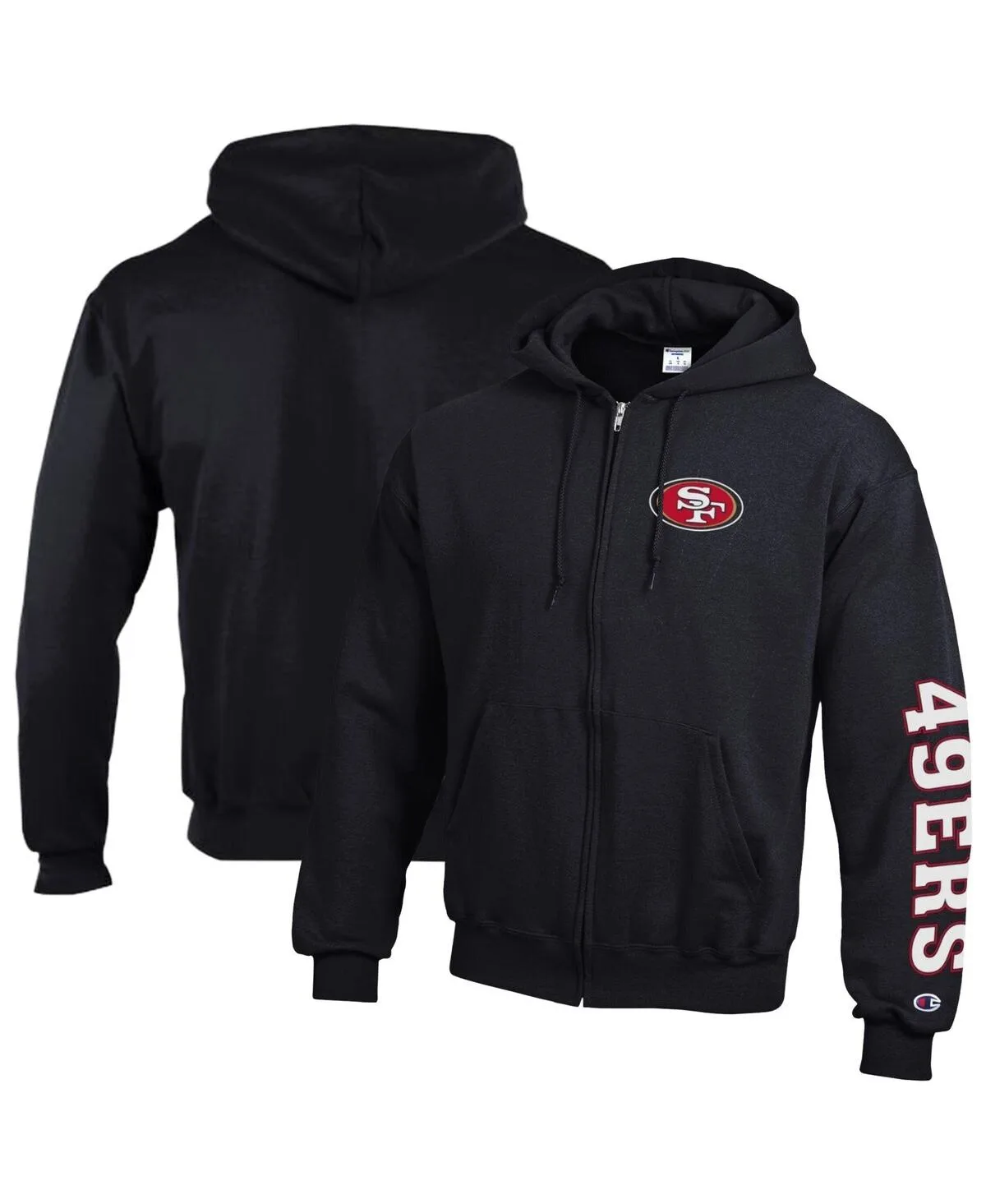 San Francisco 49ers Powerblend Fleece Full-Zip Hoodie