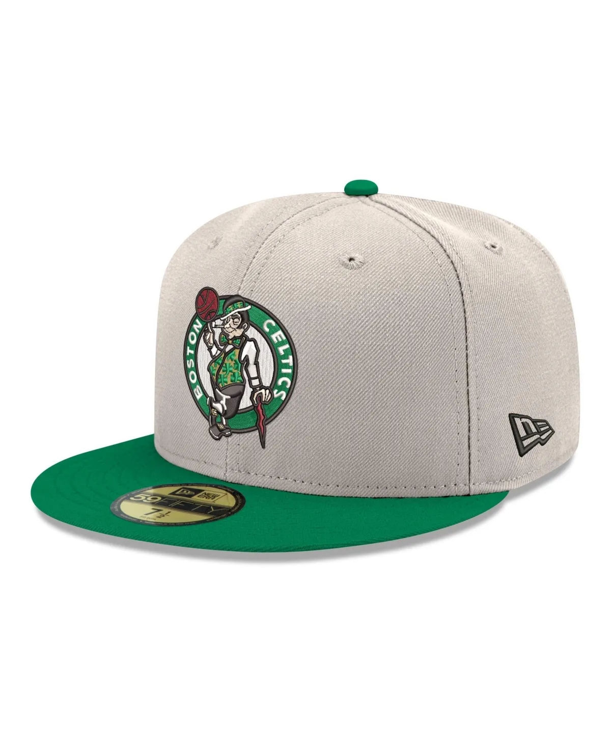 Boston Celtics 59FIFTY Structured Flat-Brim Fitted Hat by New Era