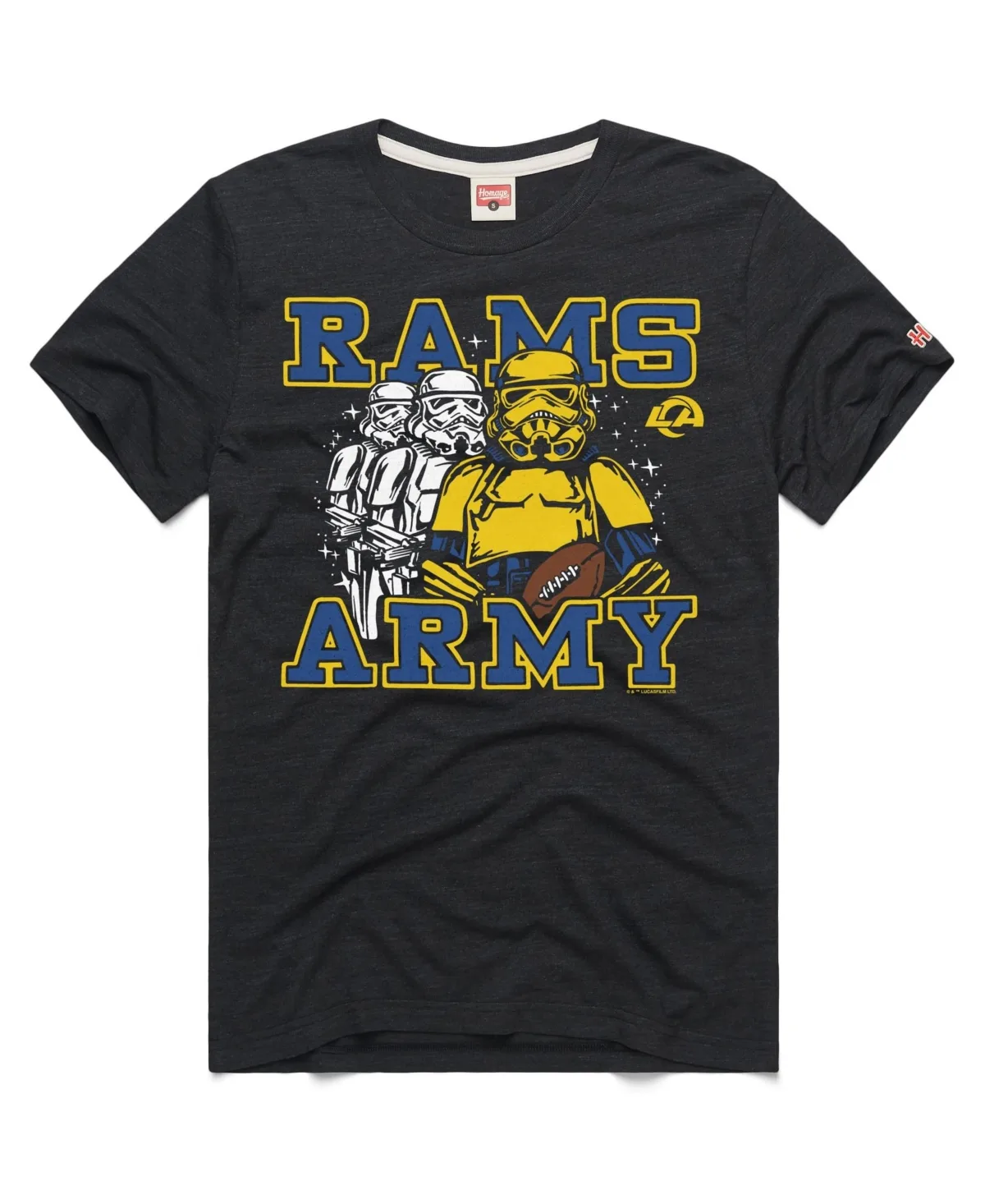 Los Angeles Rams Dark Side Star Wars Relaxed-Fit T-Shirt by Homage