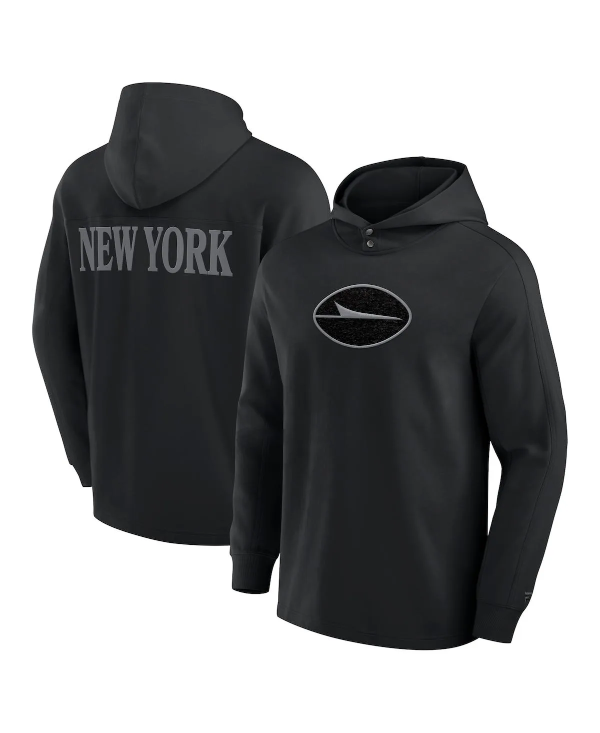 New York Jets Elements Blaze Tri-Blend Long Sleeve Hoodie T-Shirt by Fanatics