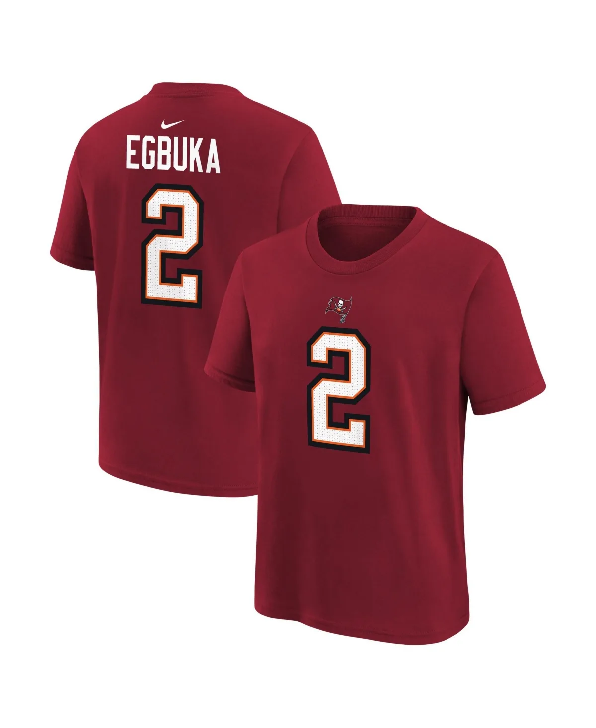 Emeka Egbuka Tampa Bay Buccaneers Player Name Number T-Shirt by Nike