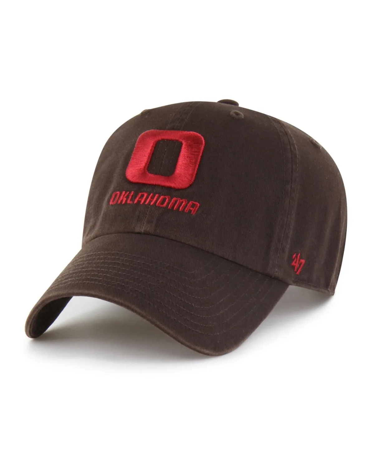 Oklahoma Sooners Adjustable Vault Clean Up Baseball Cap by 47 Brand