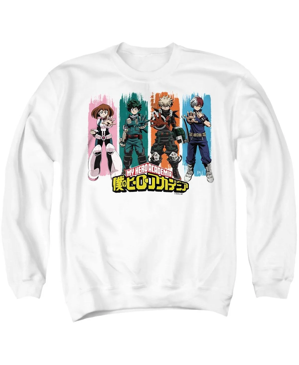 My Hero Academia Class 1A Victory Long-Sleeve Graphic Officially Licensed Crewneck Sweatshirt by My Hero Academia
