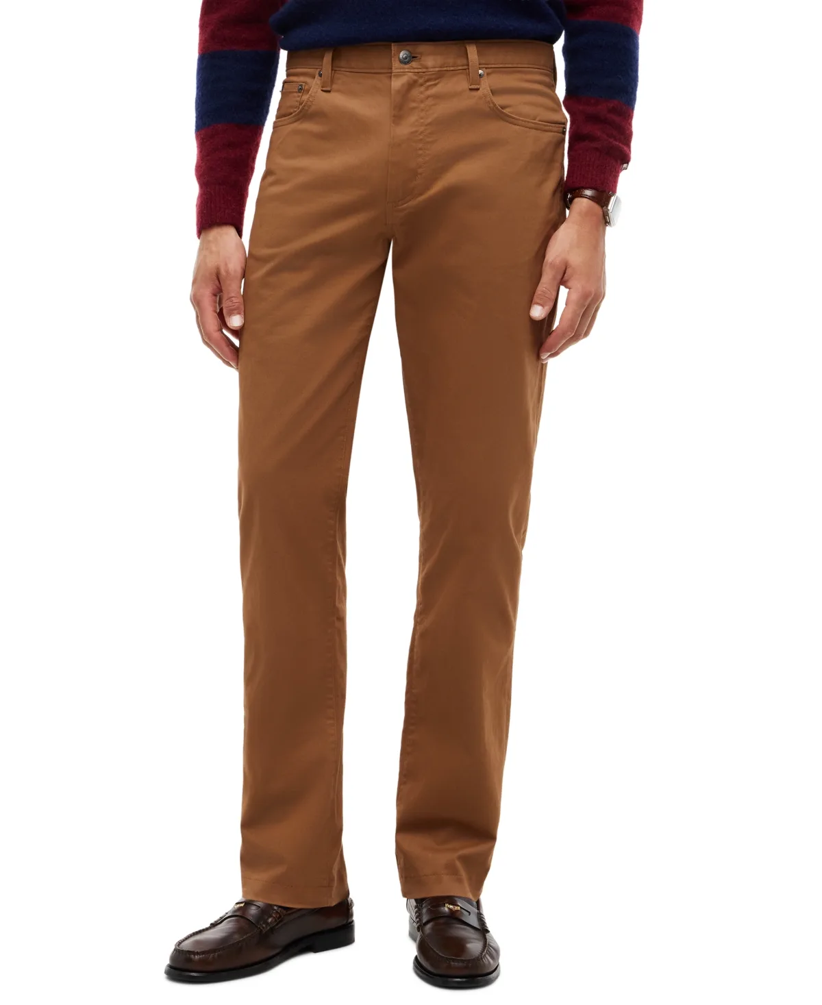 Denton Slim-Straight Five-Pocket Stretch Essential Twill Pants by Tommy Hilfiger