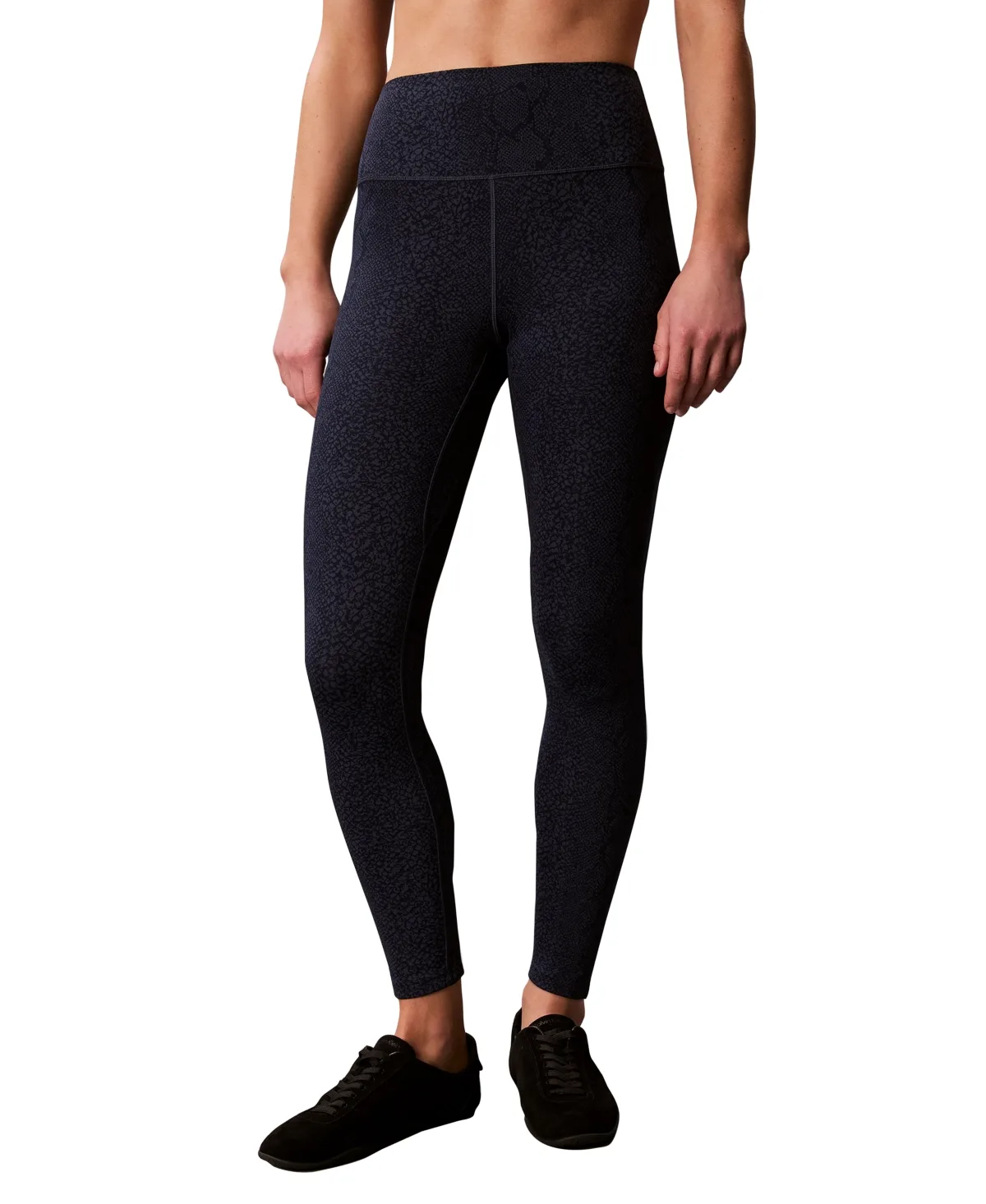 Icon Sport 7/8 Snake-Print High-Rise Leggings by Calvin Klein