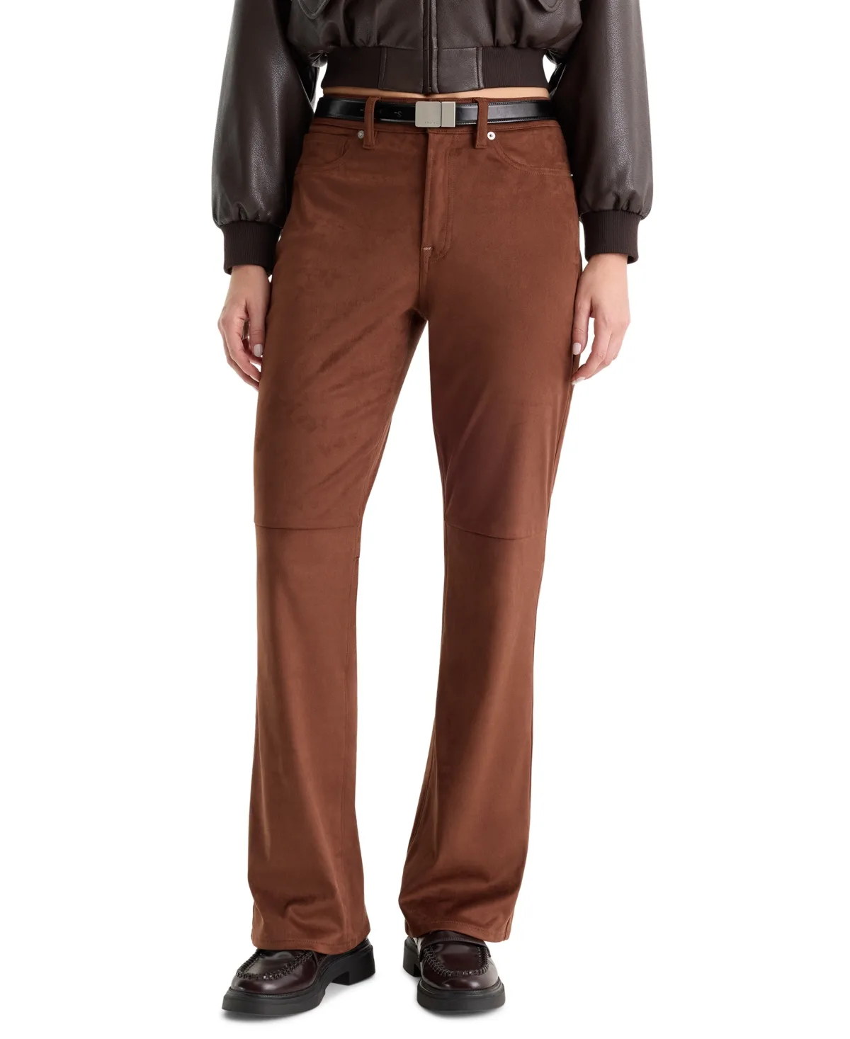 High-Rise Palazzo Wide-Leg Ankle Pants by GOOD AMERICAN