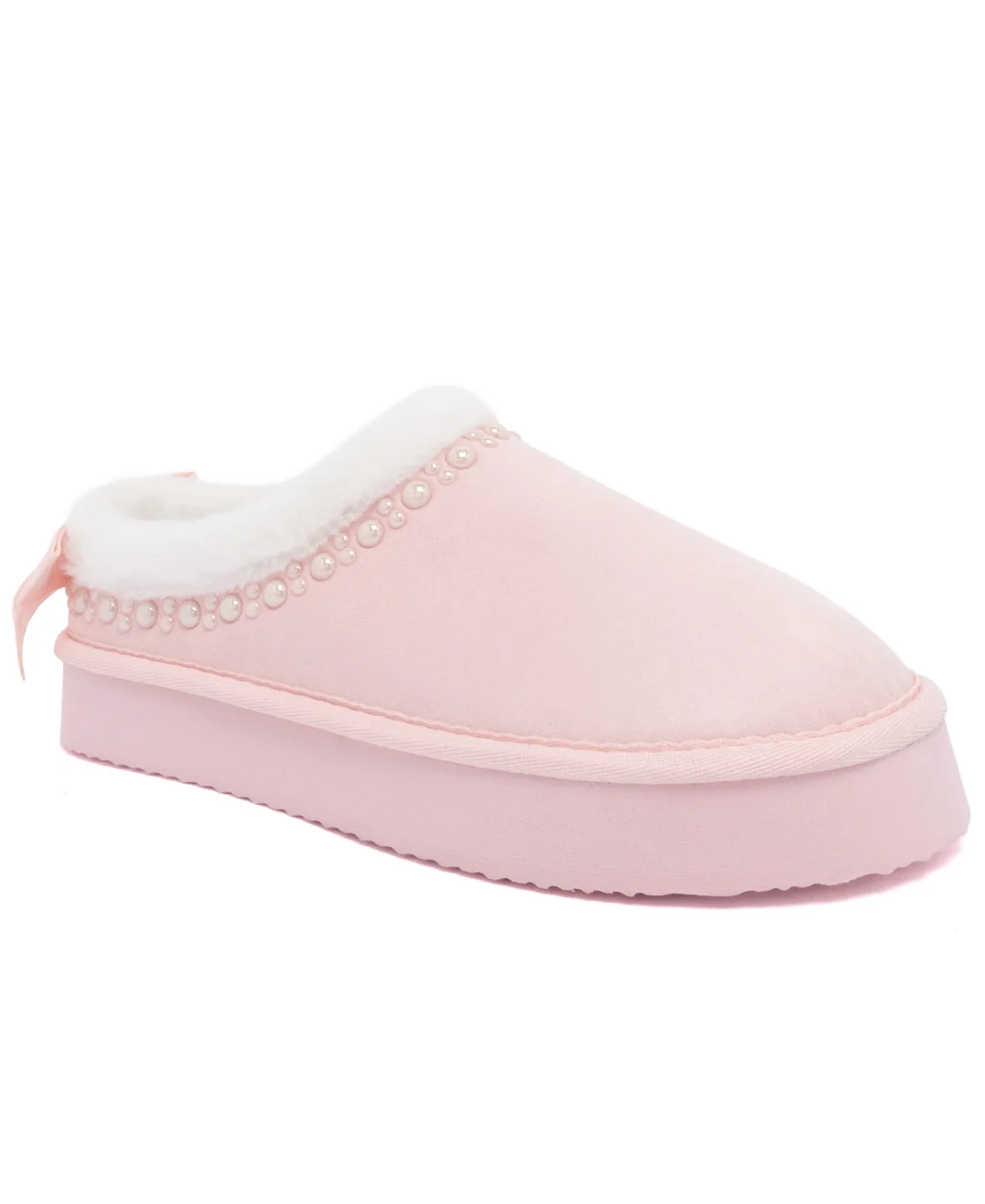 Obvi Pearl-Trim Embellished Mule Clogs