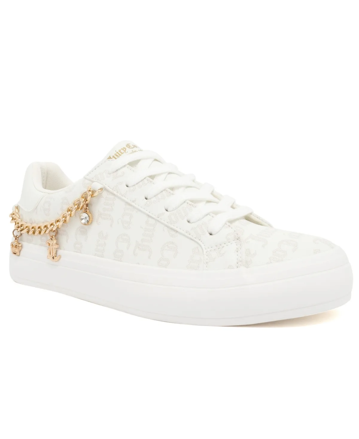 Almira Platform Round-Toe Faux Leather Sneakers by Juicy Couture