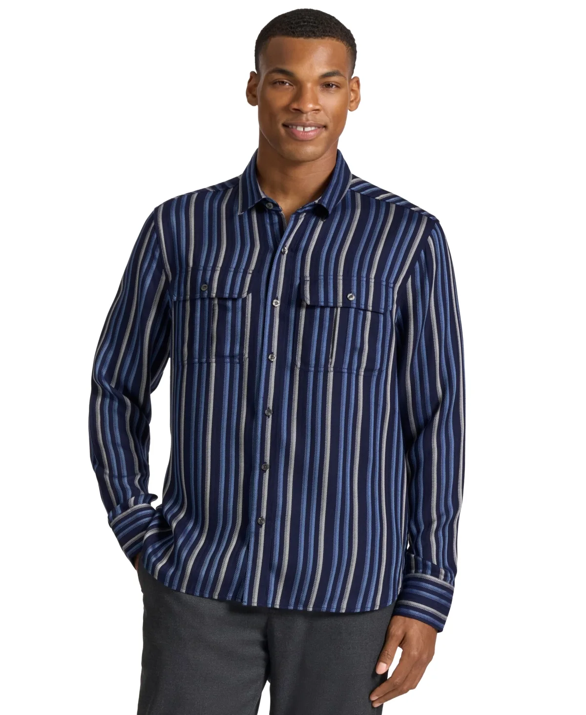 Ted by Ted Baker Russell Herri Stripe Classic-Fit Shirt by Ted Baker