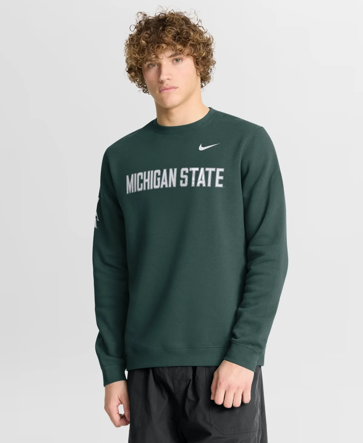 Michigan State Spartans Sideline Club Crewneck Sweatshirt by Nike