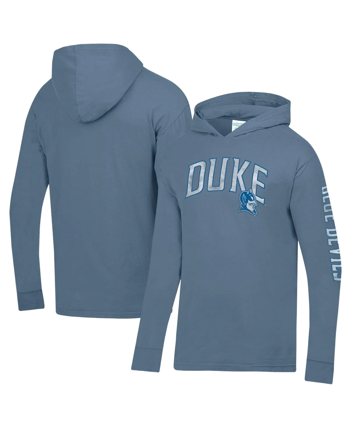 Duke Blue Devils Long-Sleeve Hooded T-Shirt by Comfortwash