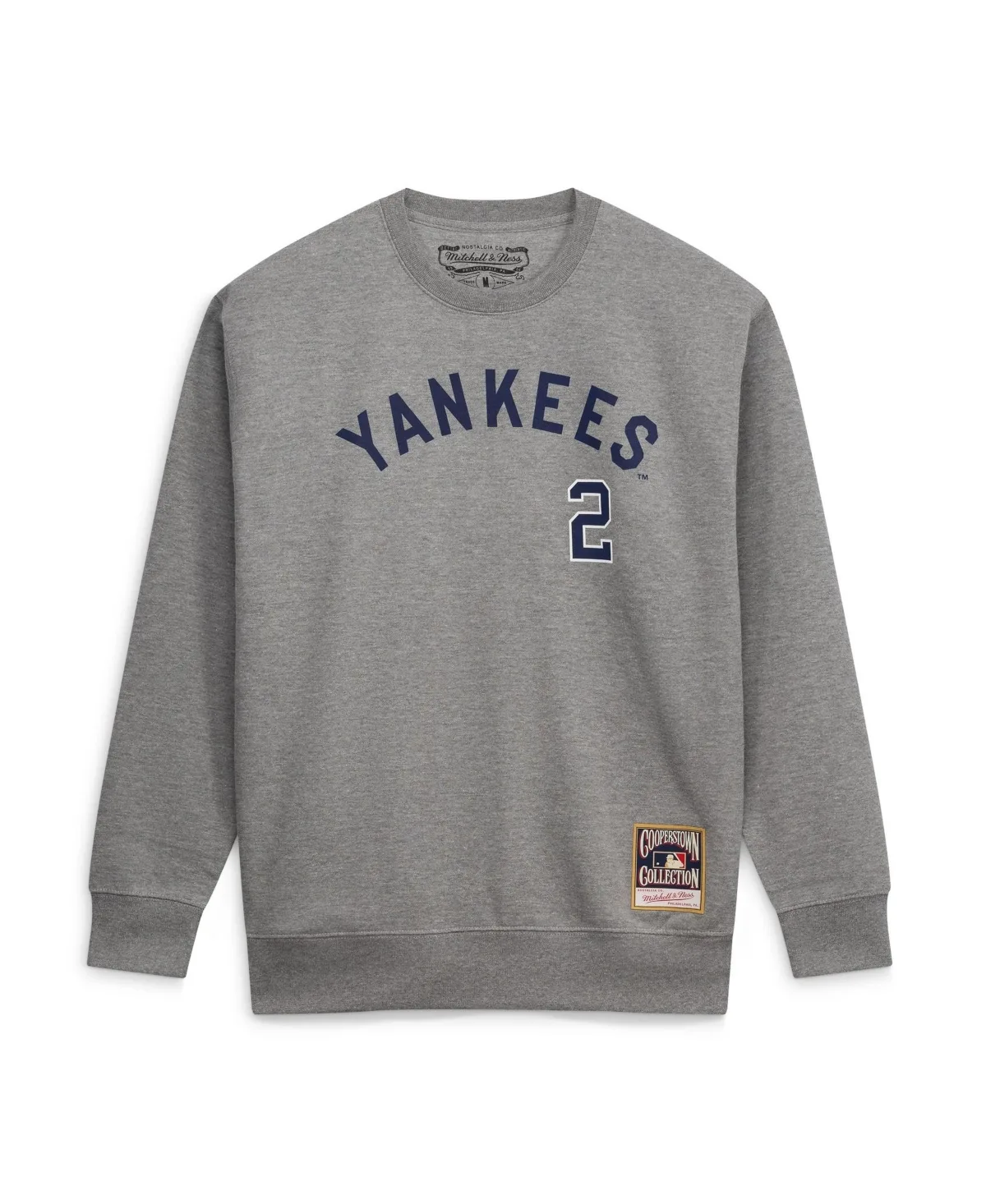 New York Yankees Derek Jeter Graphic Fleece-Lined Crew Neck Sweatshirt by Mitchell & Ness