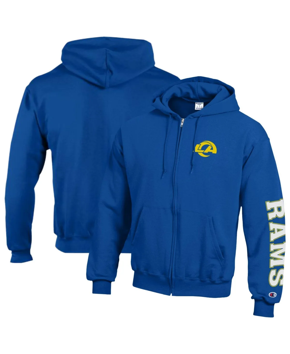 Los Angeles Rams Power Blend Fleece Full-Zip Hoodie