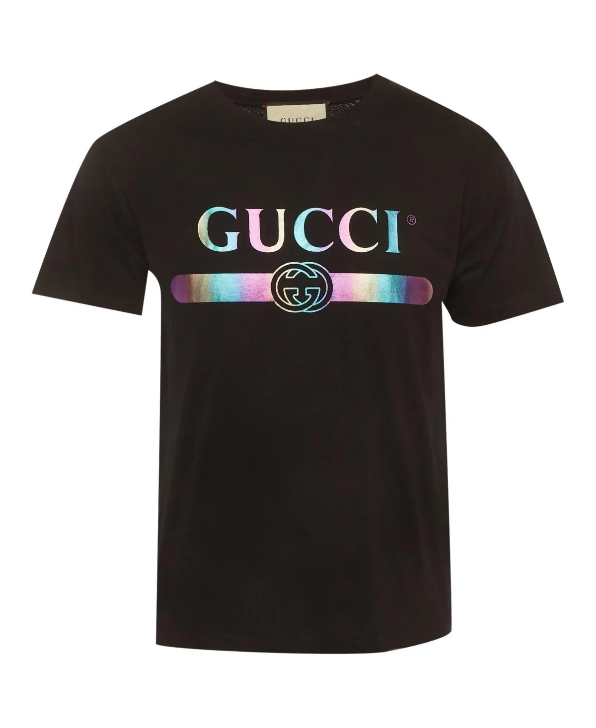 Pre-Owned Iridescent Logo Cotton T-Shirt by Gucci