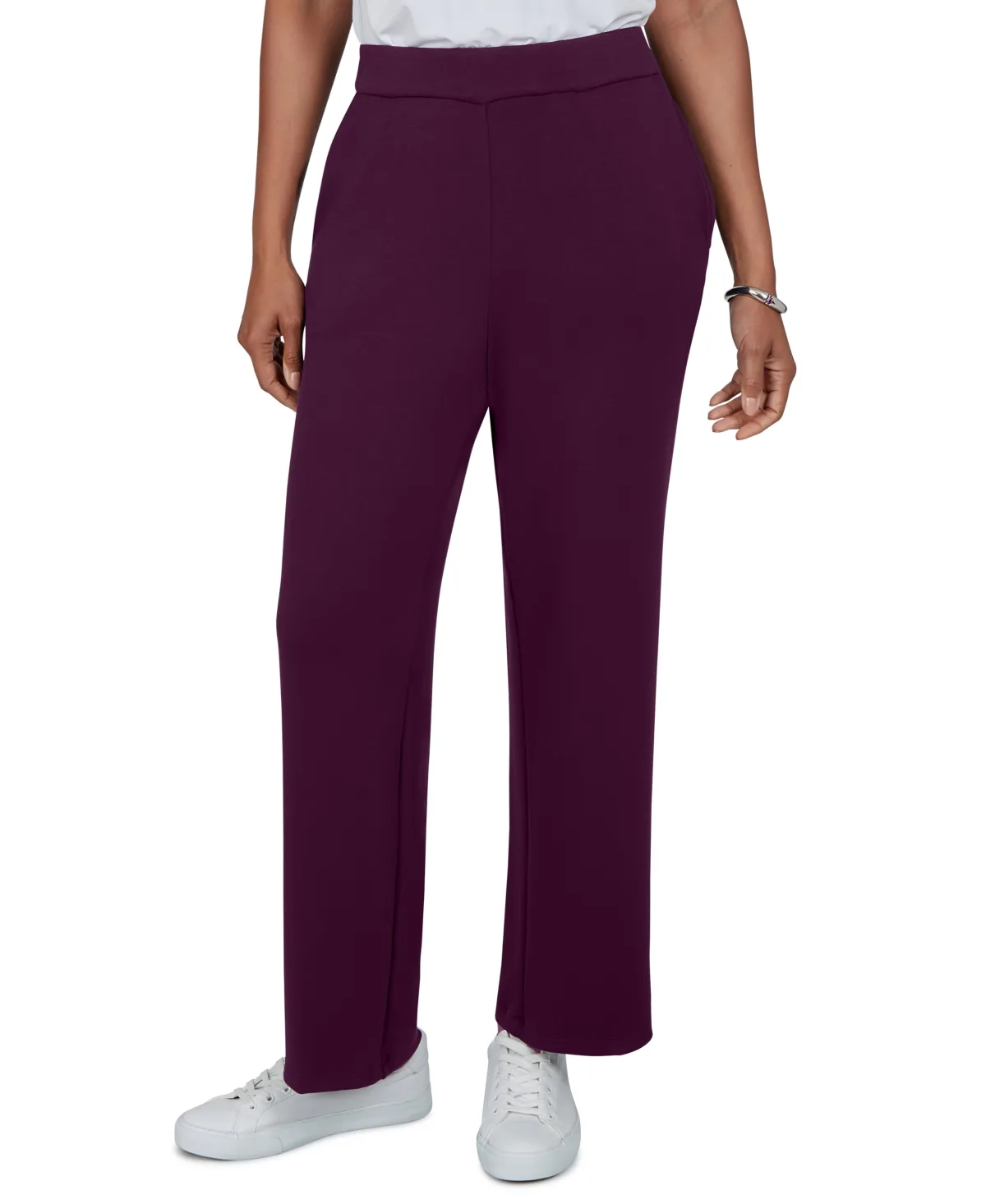 Pull-On Straight-Leg Pants