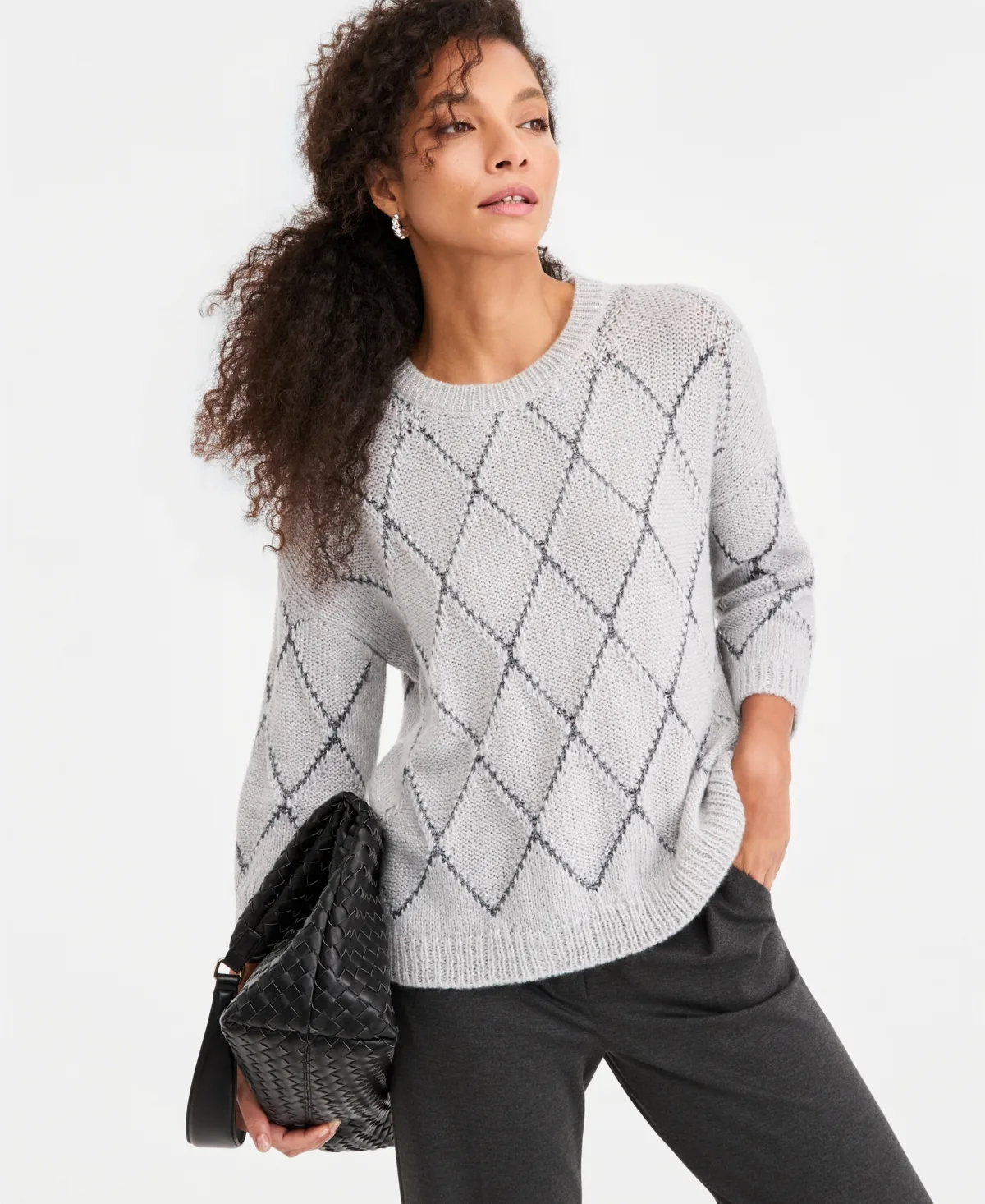 Sequin-Embellished Boxy Sweater by Emme Marella