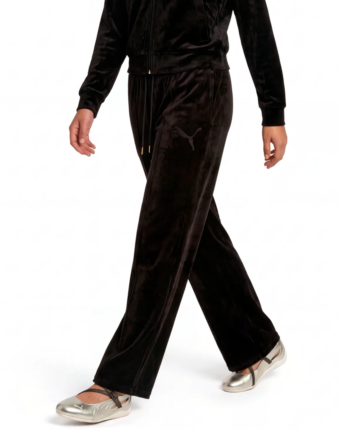 Ess Elevated Comfort Velour Straight-Leg Pants