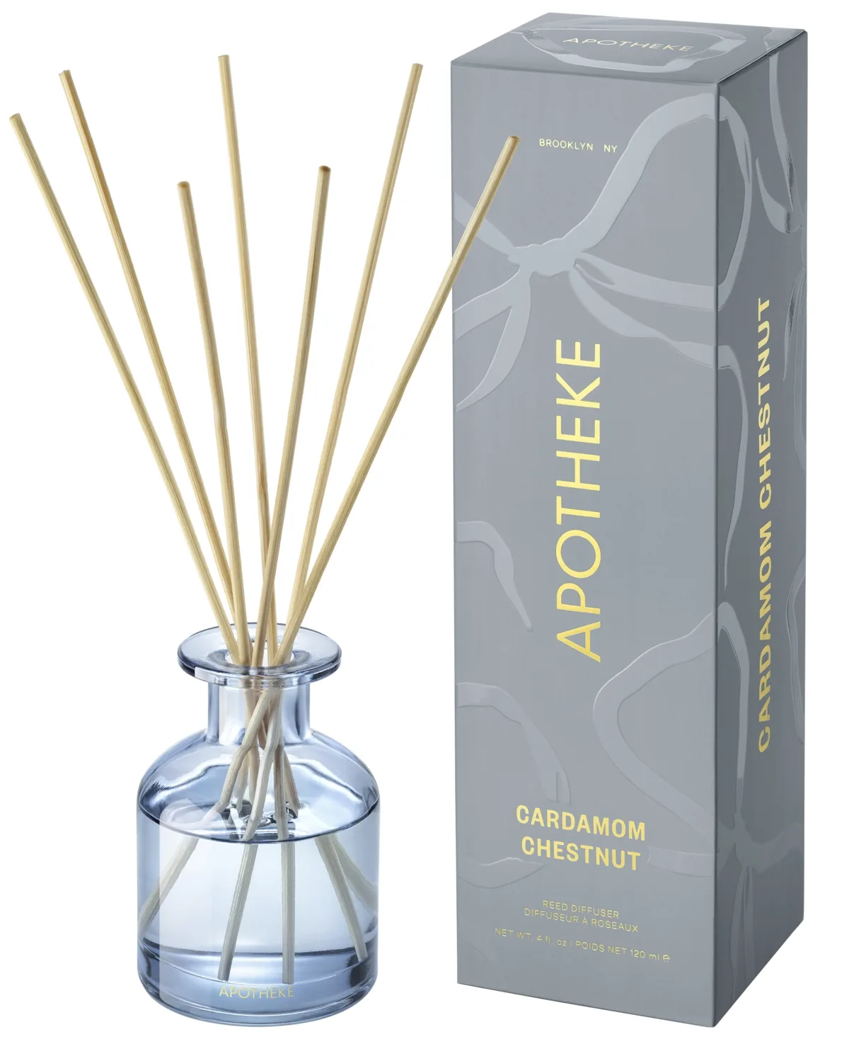 Cardamom Chestnut Reed Diffuser, 4 oz by Apotheke