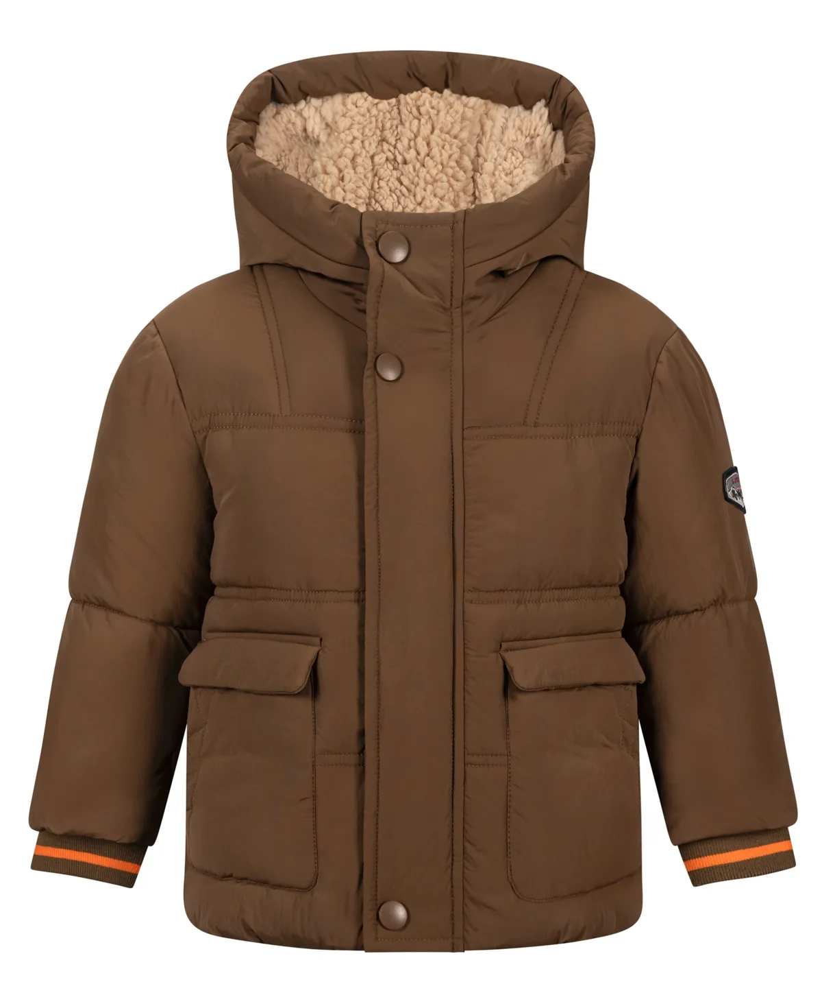 Sherpa-Lined Quilted Hooded Jacket by S Rothschild & Co