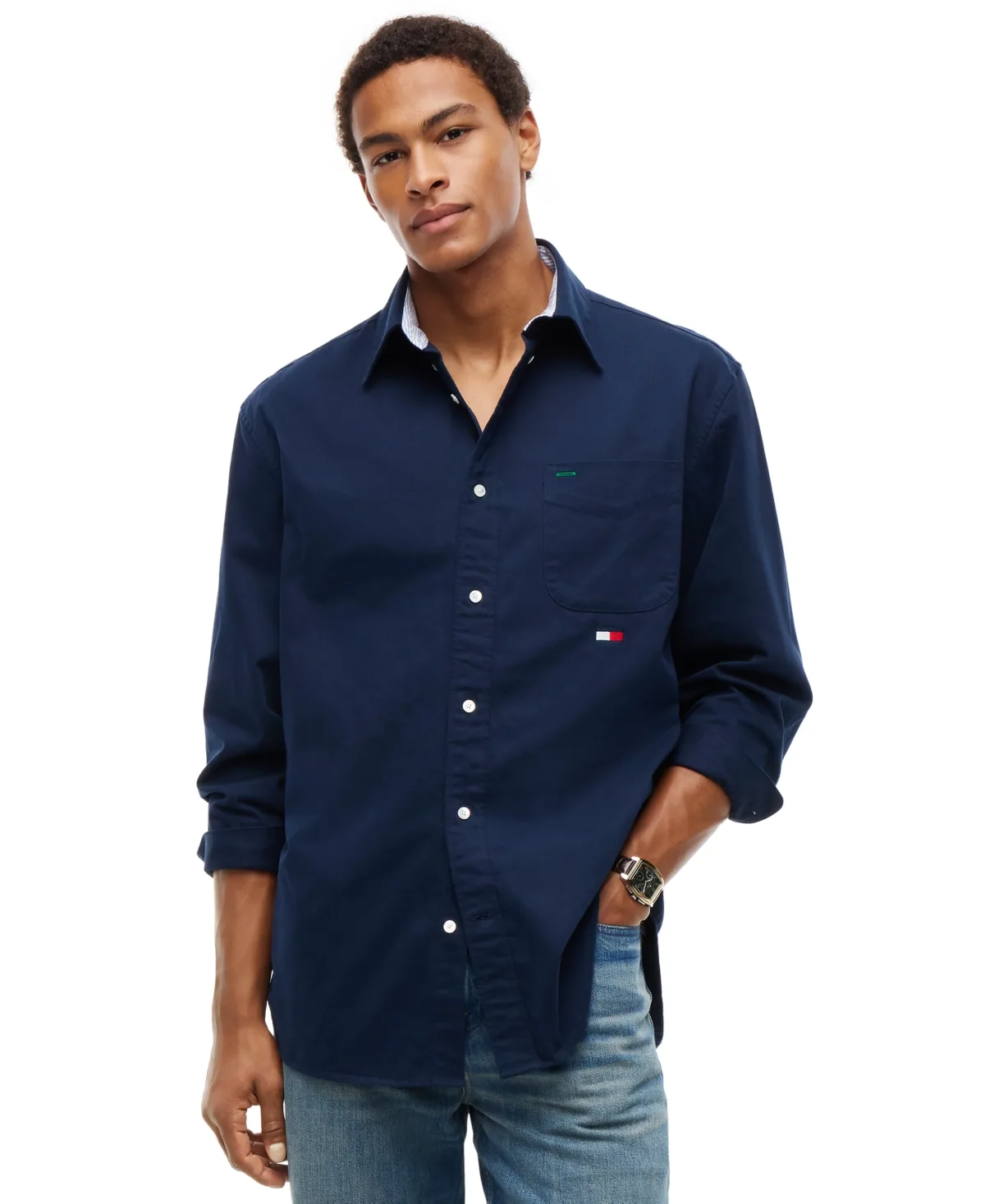 American Icons Relaxed-Fit Twill Button-Down Shirt