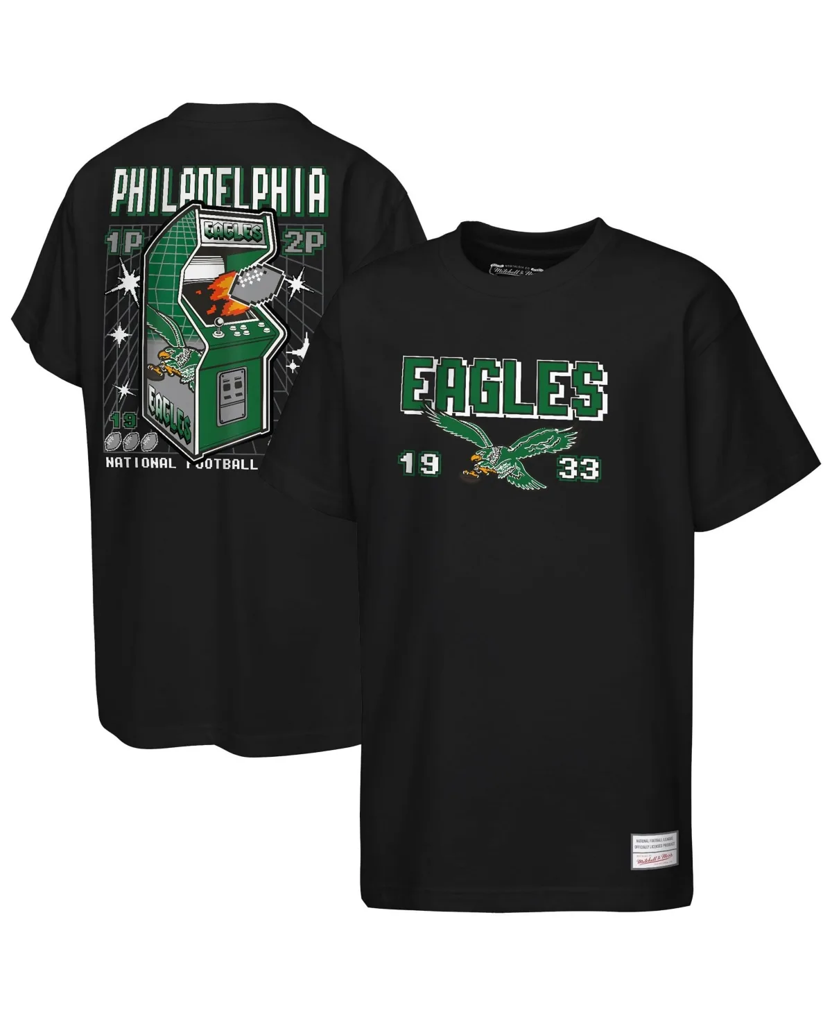 Philadelphia Eagles Retro Arcade T-Shirt by Mitchell & Ness