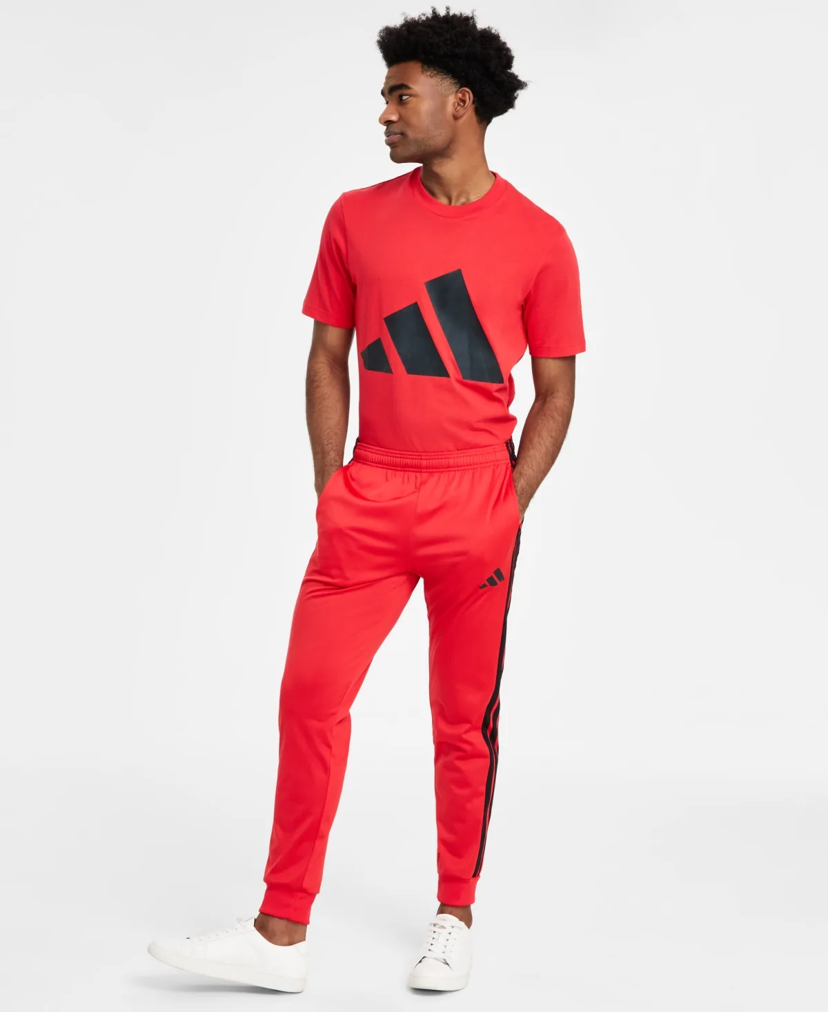 Regular-Fit Tapered Stripe Track Pants by adidas