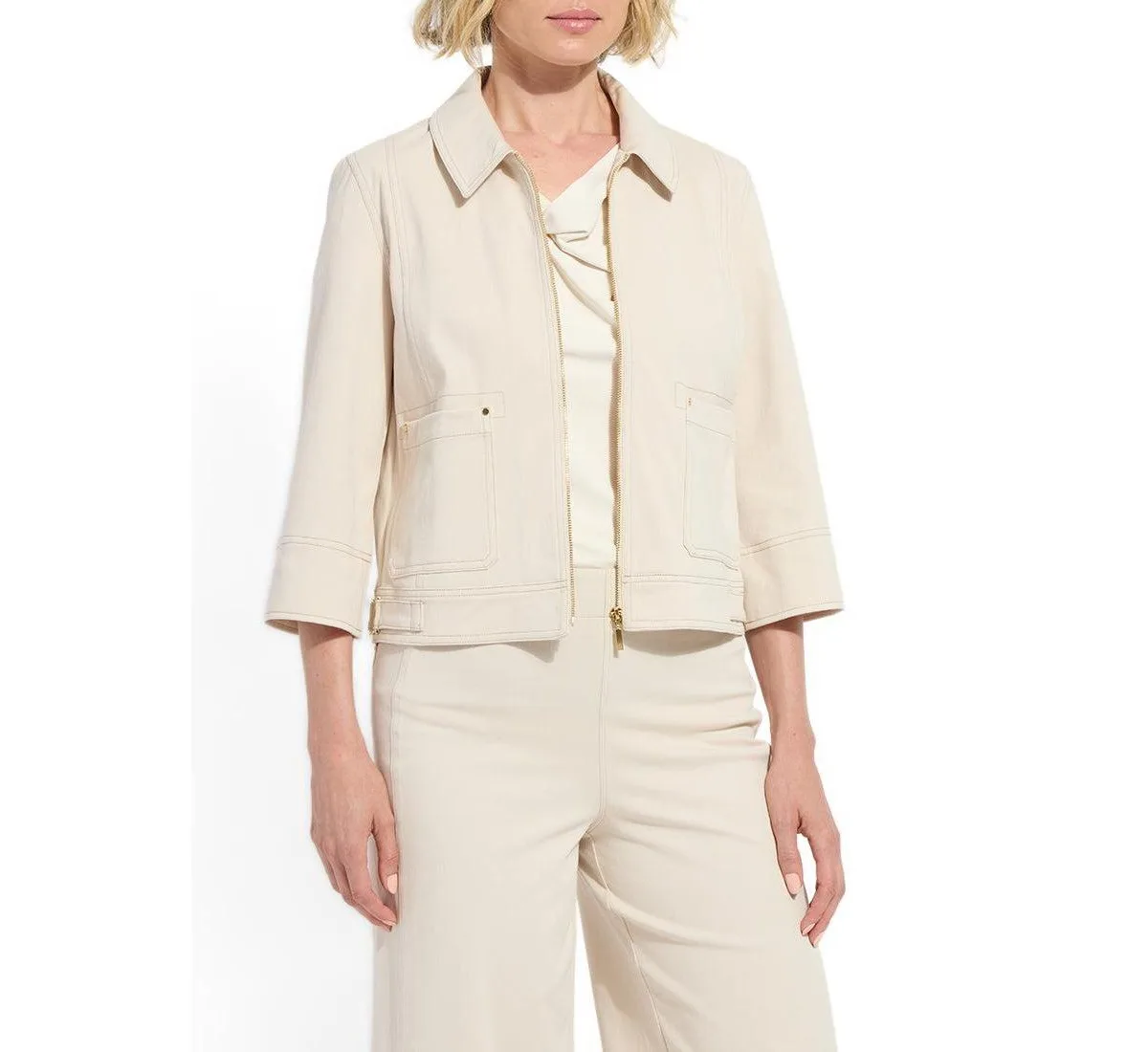 Nylah Detail Crop Jacket by Lysse